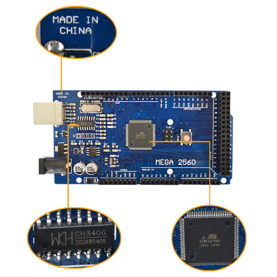 2014 arduino mega2560 r3 improved board (usb cable for free)