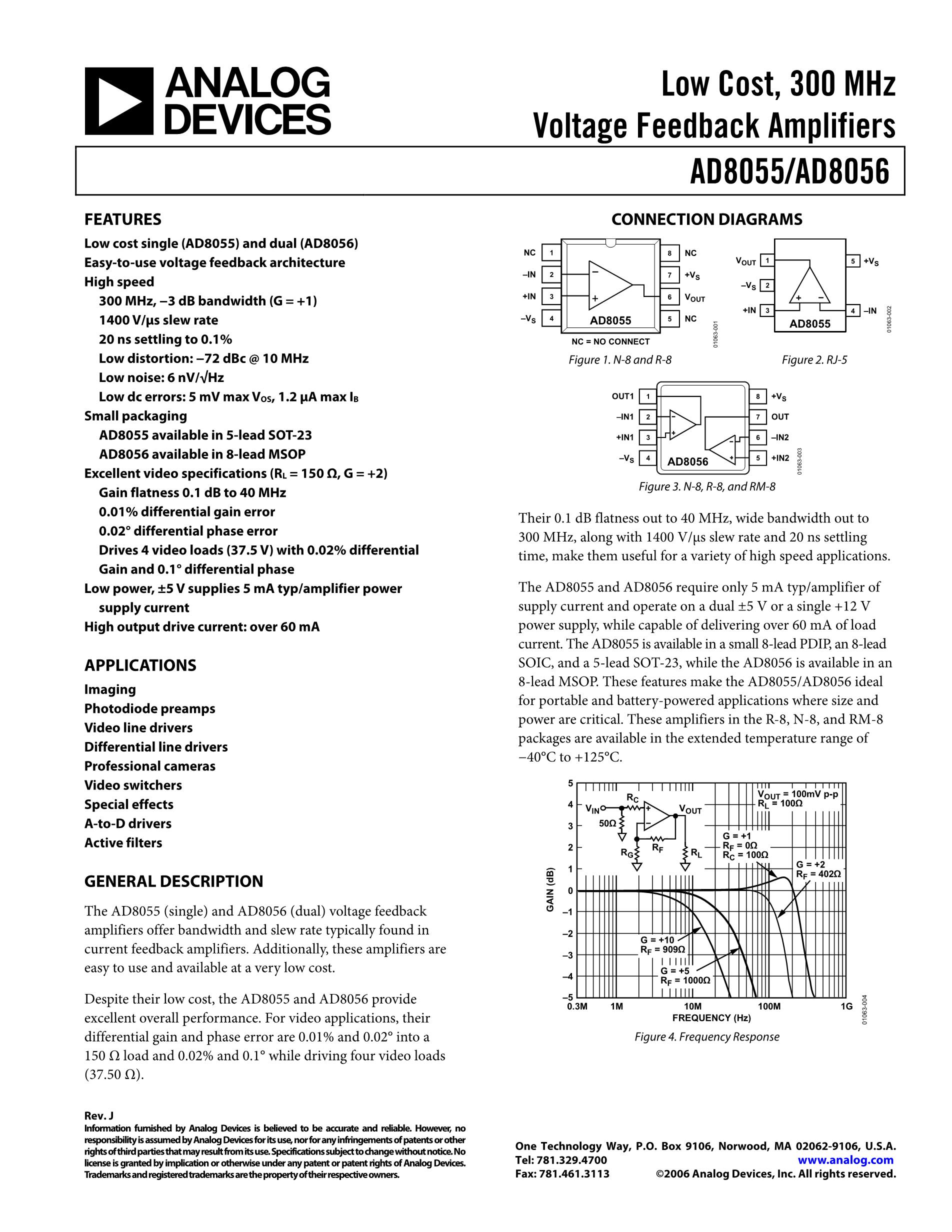 AD8056ARZ's pdf picture 1
