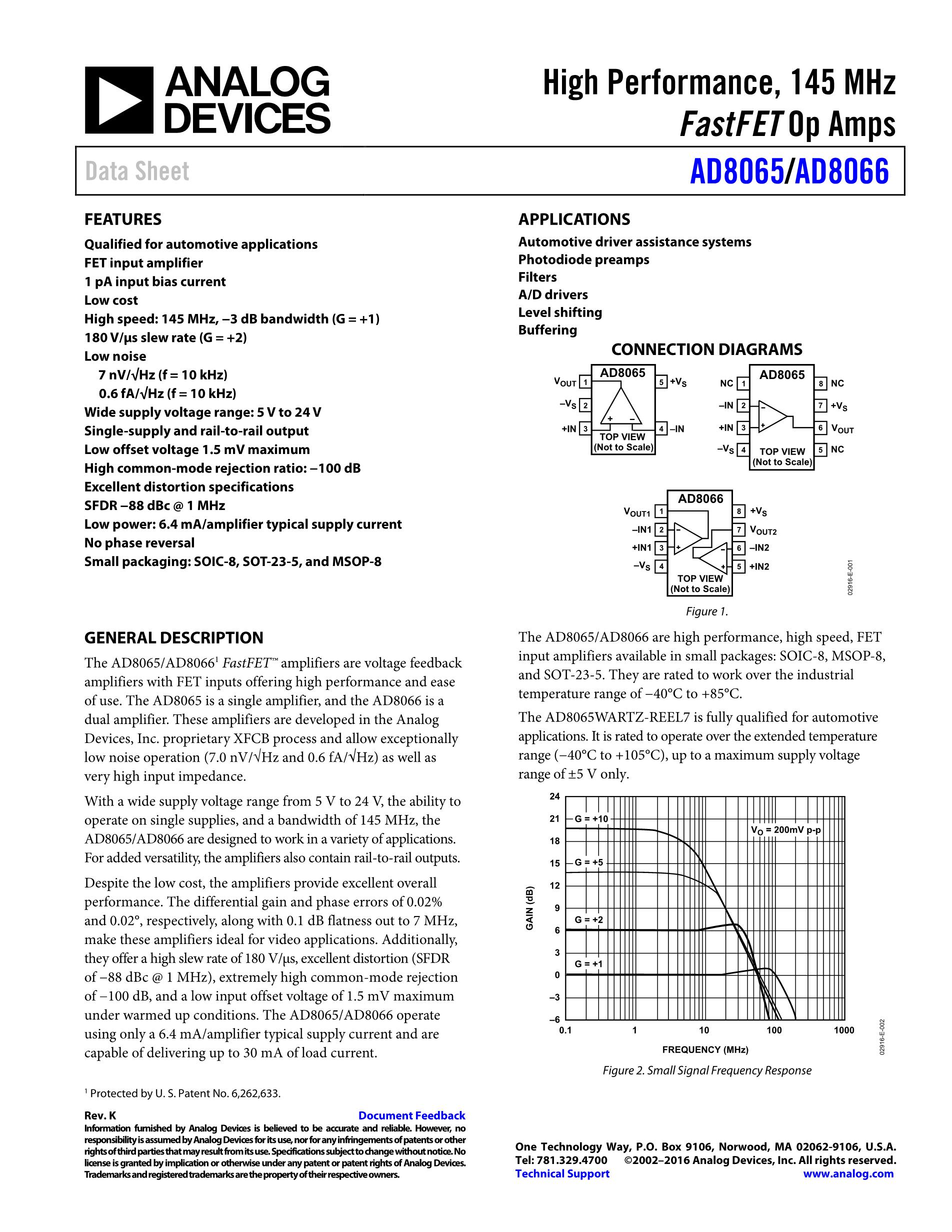 AD8065AR's pdf picture 1