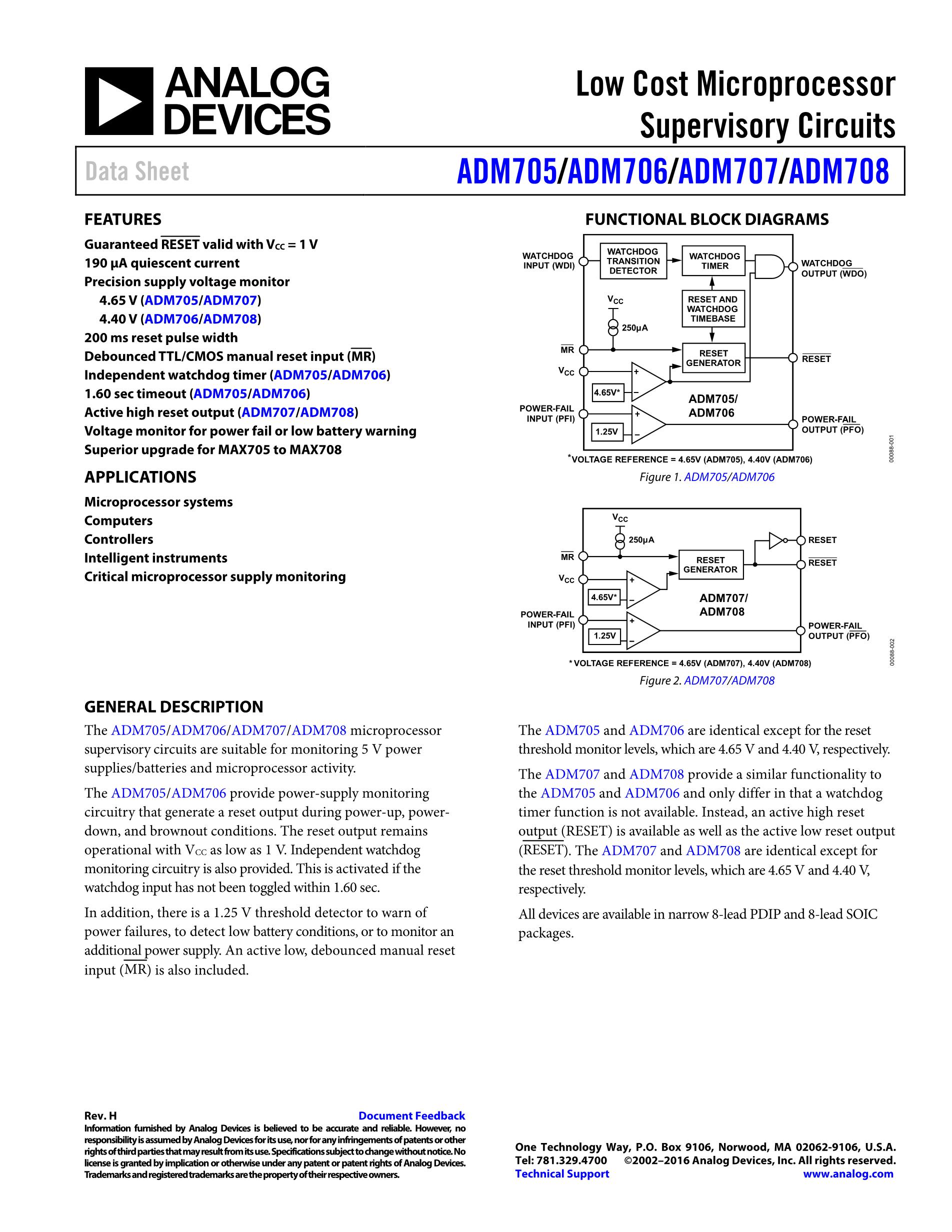 ADM705ARZ's pdf picture 1