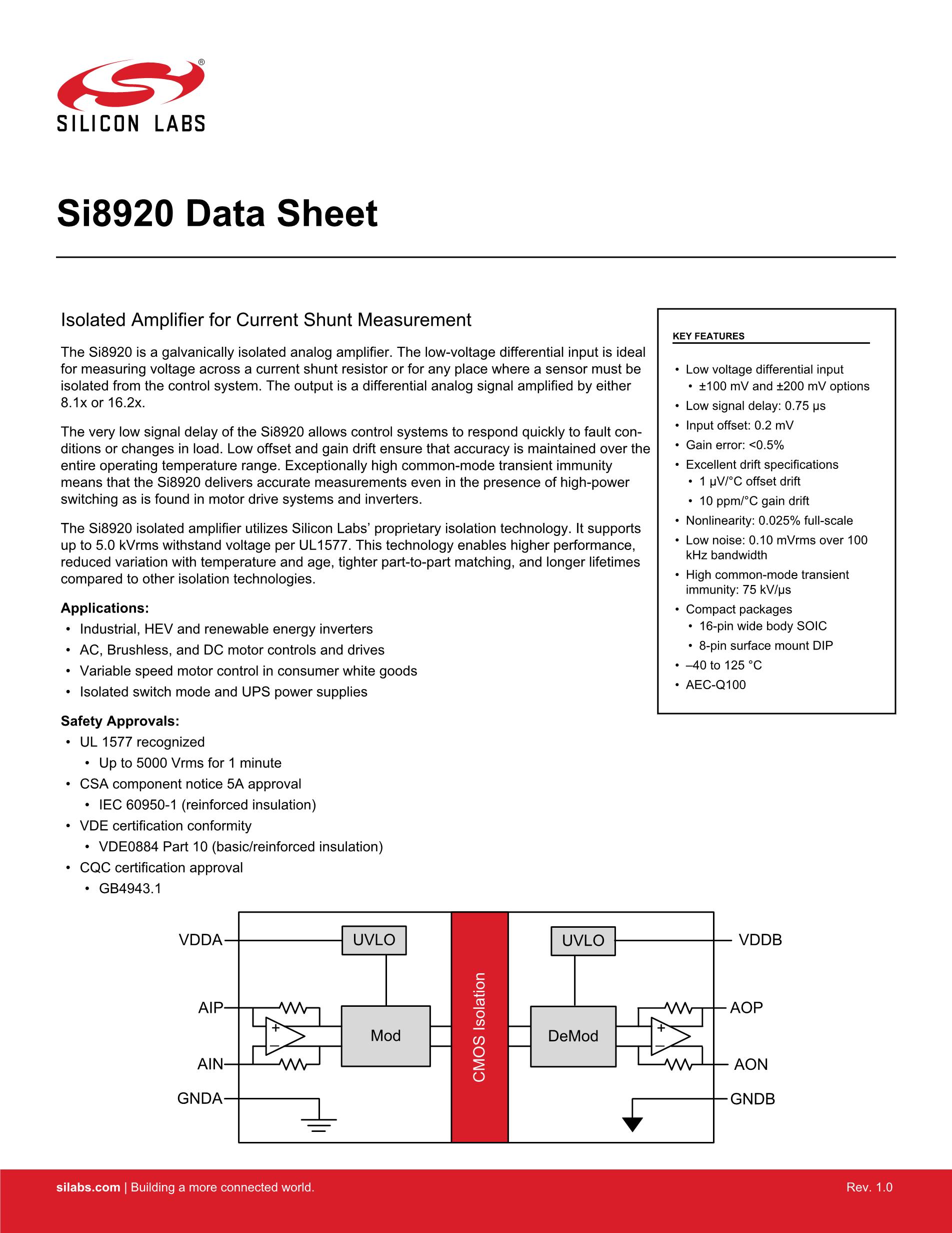 SI8920BC-IP's pdf picture 1
