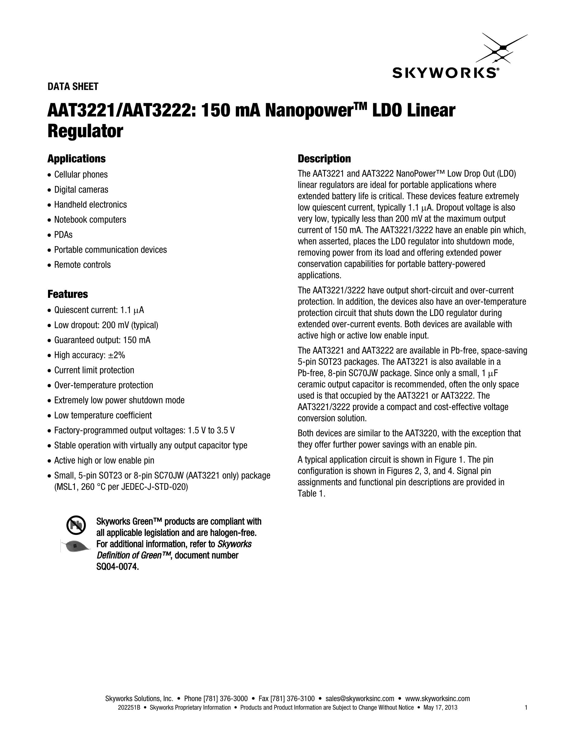 AAT3111IGU-3.3-T1's pdf picture 1