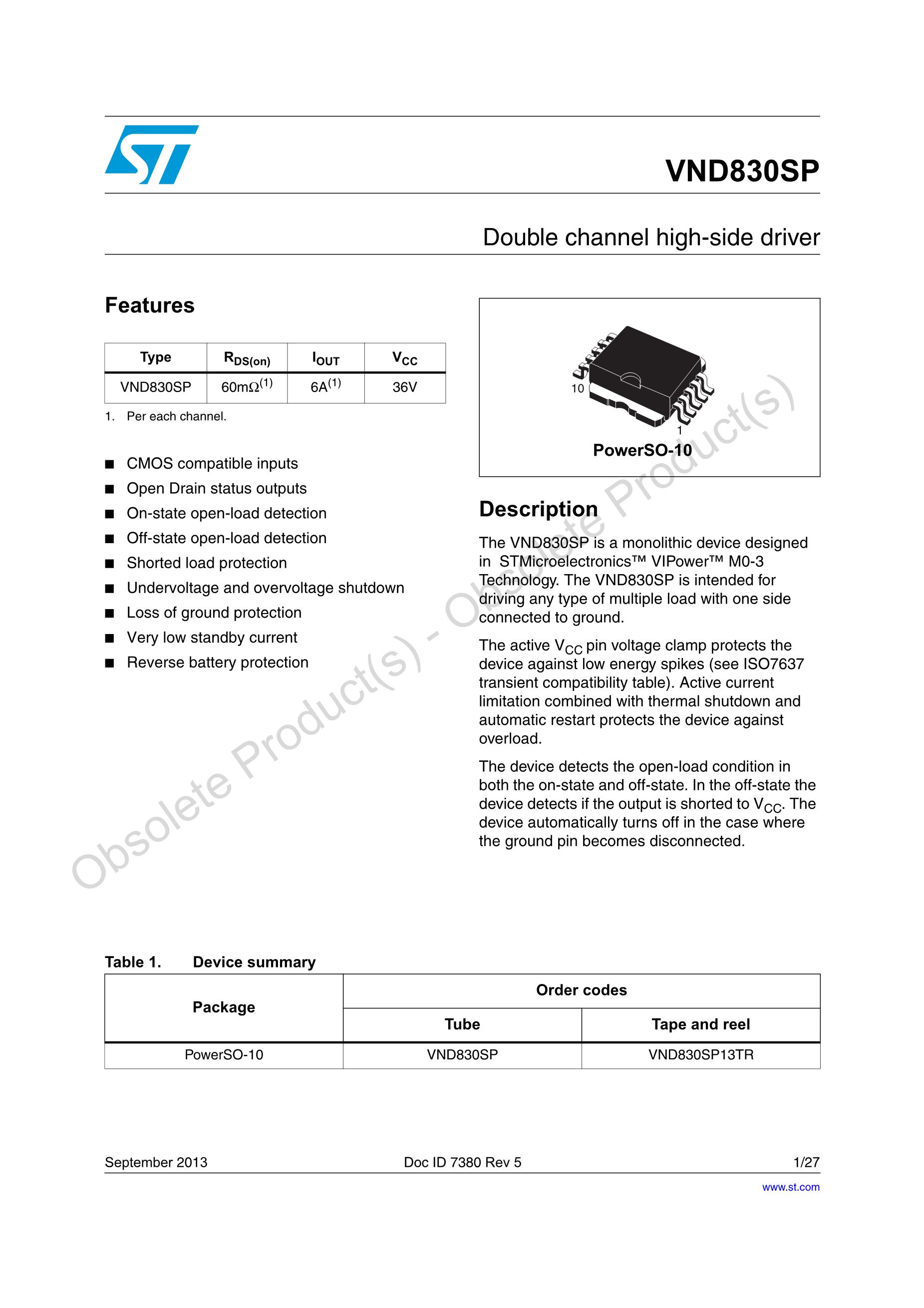 VND830SP's pdf picture 1