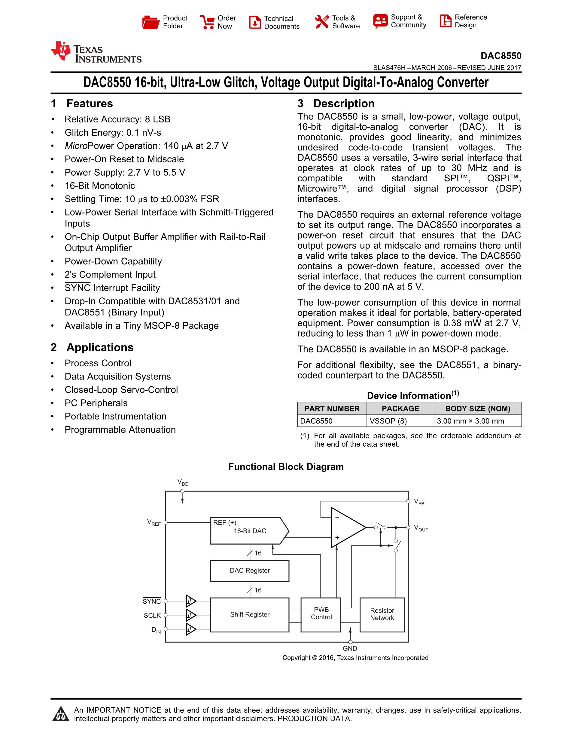 DAC8550IDGKR's pdf picture 1