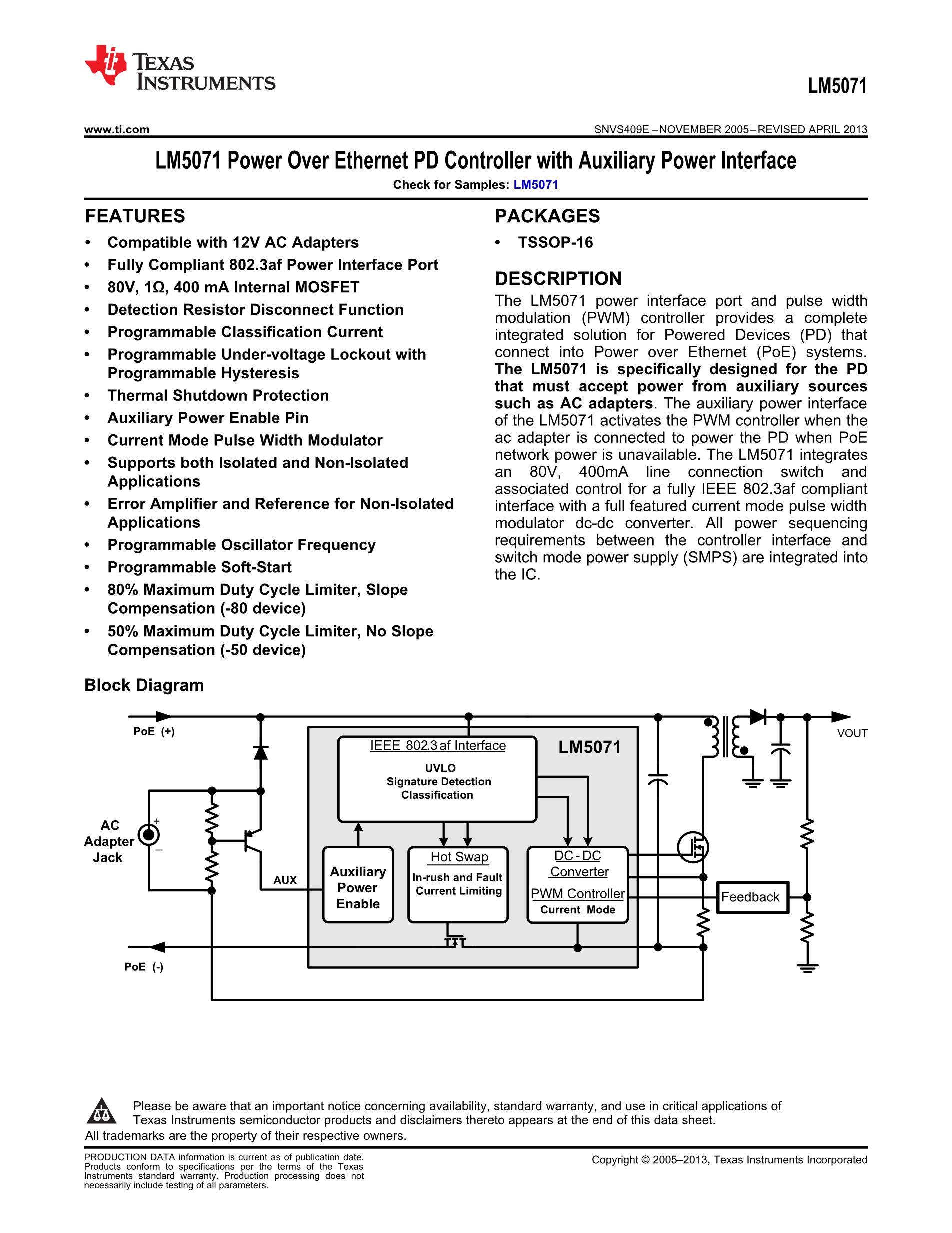 LM5071MTX-80/NOPB's pdf picture 1
