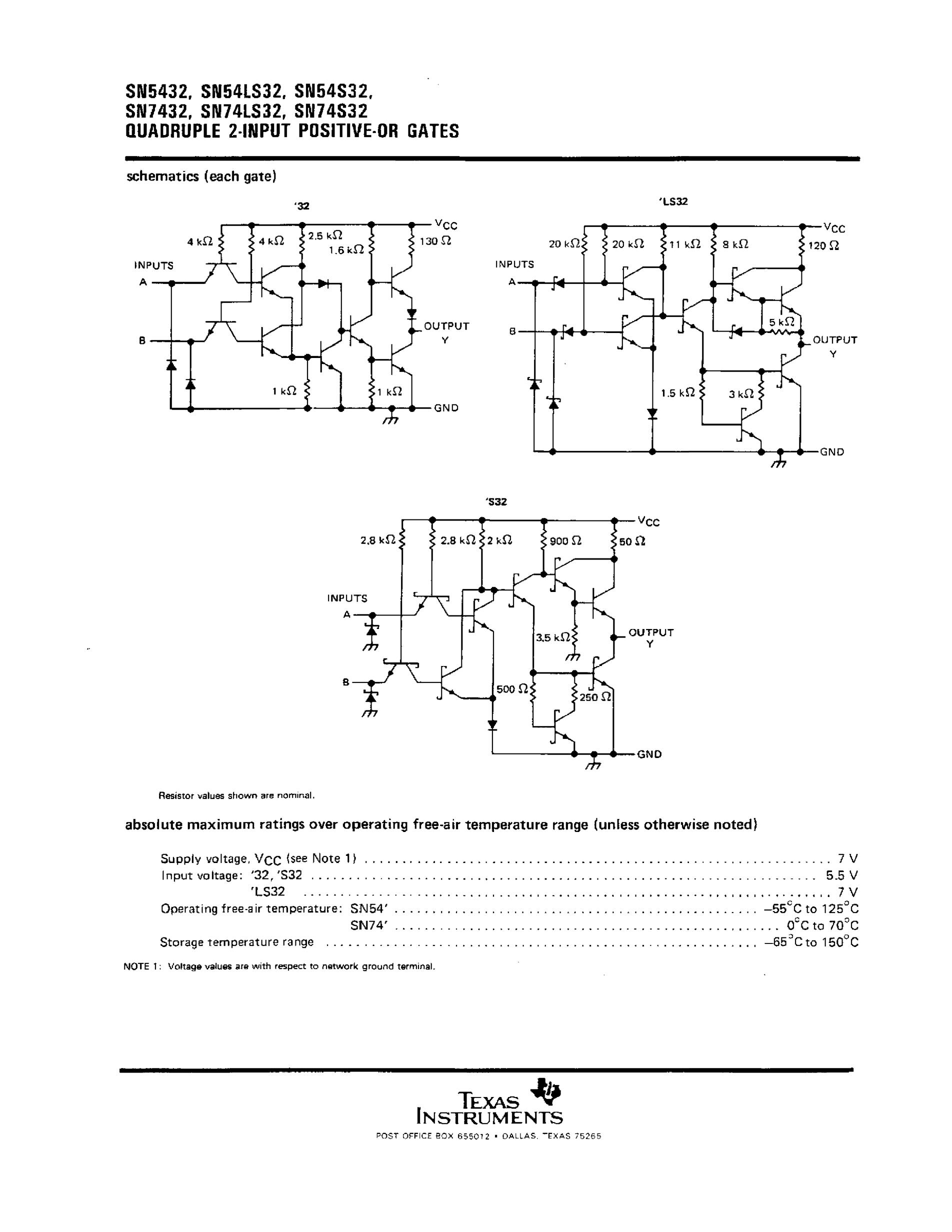 SN74LS32's pdf picture 2