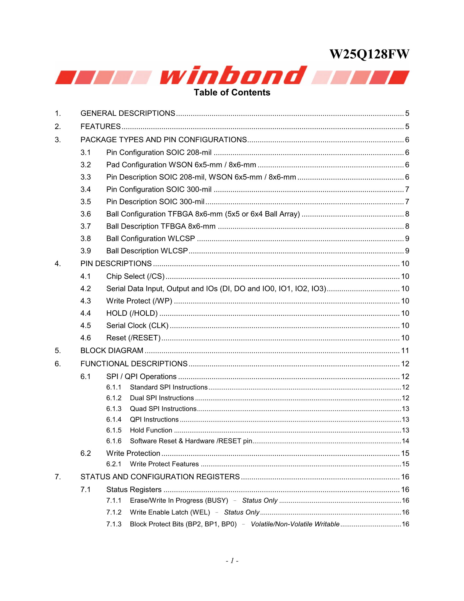W25Q128FWFIG's pdf picture 2