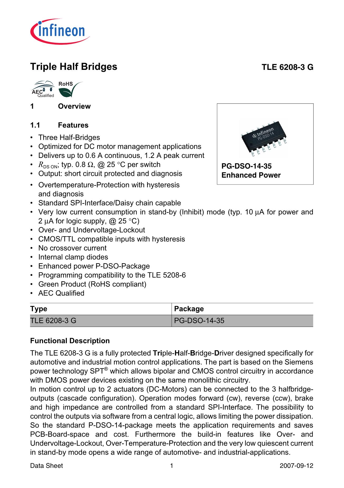 TLE6208-3G's pdf picture 1