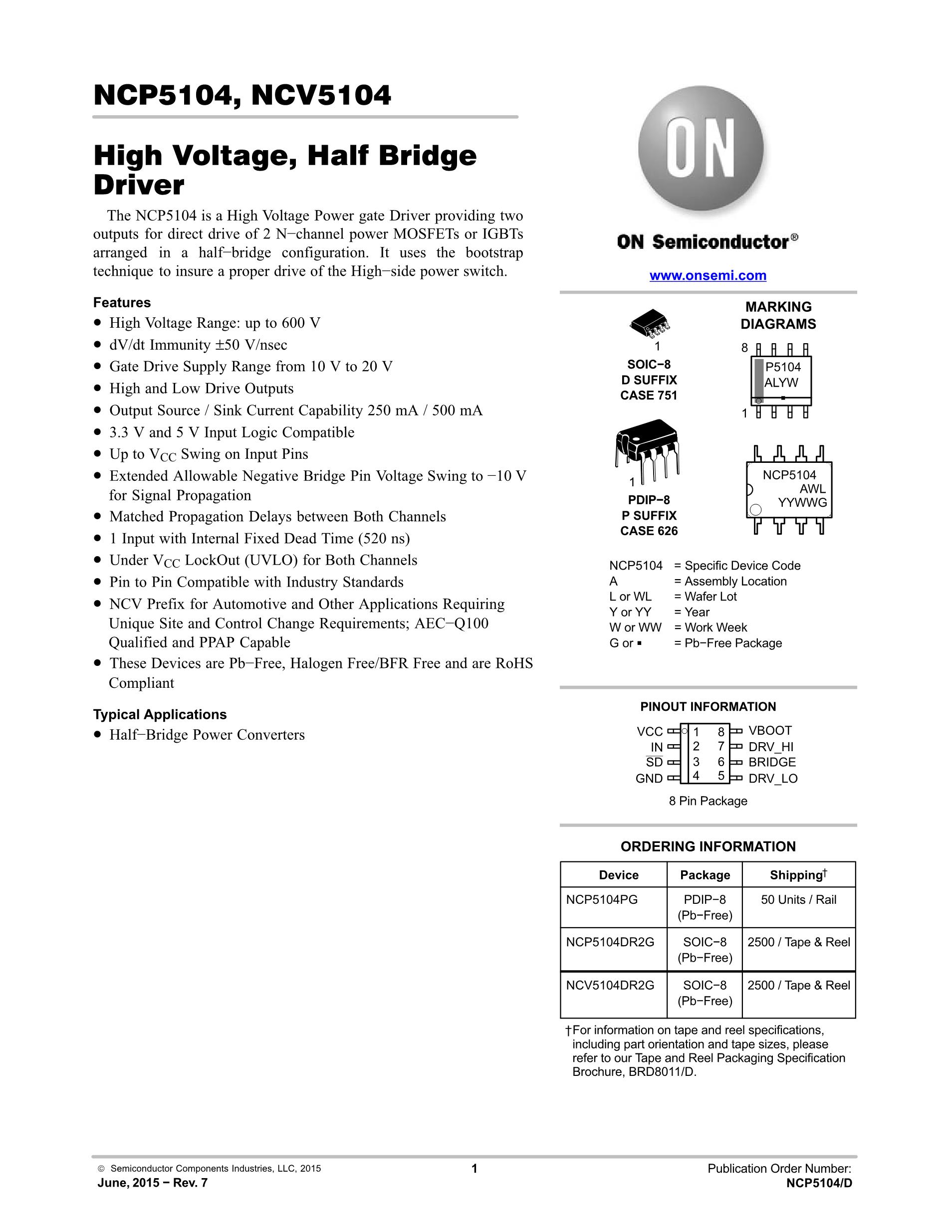 NCP5104DR2G's pdf picture 1