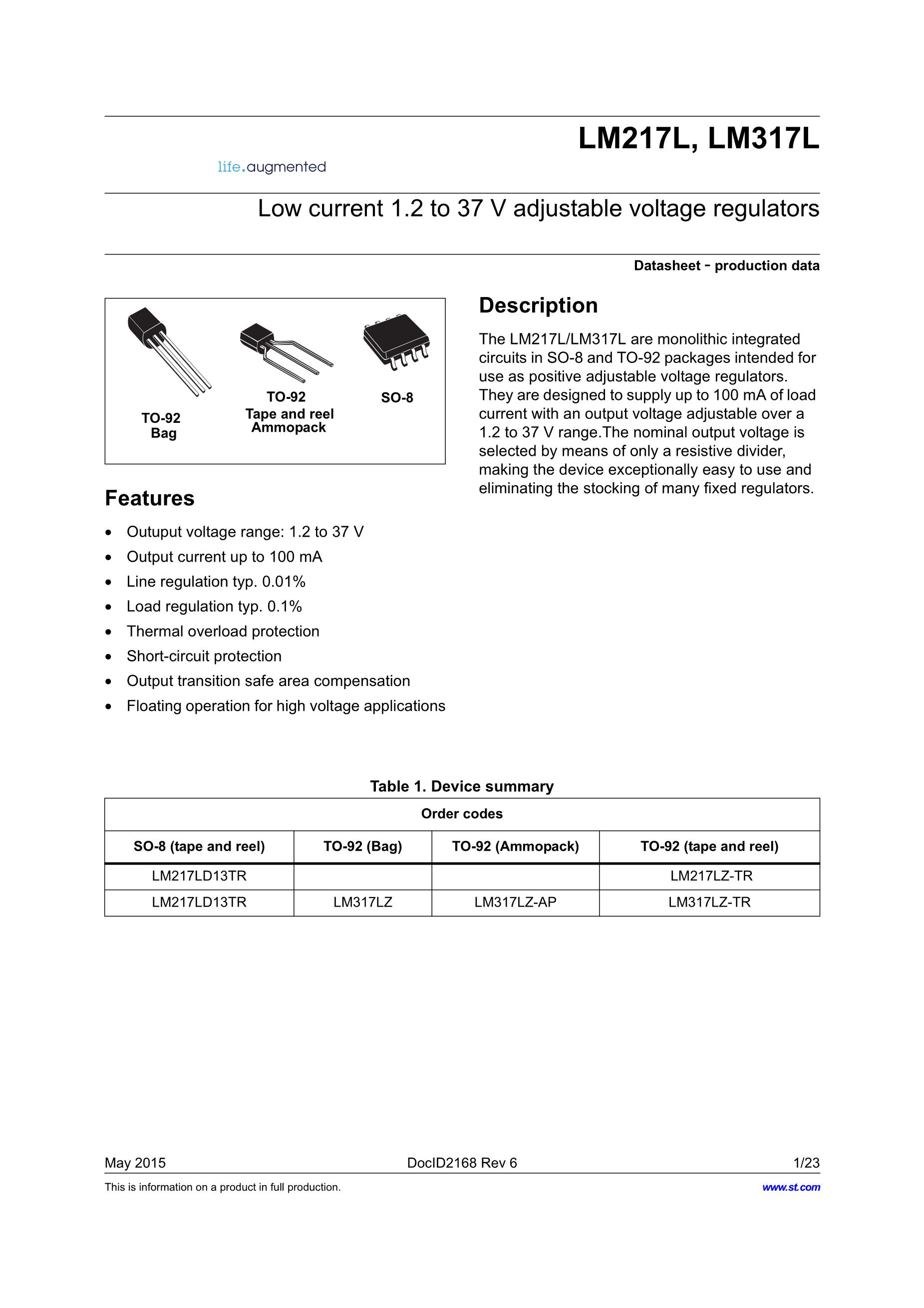 LM317LD's pdf picture 1