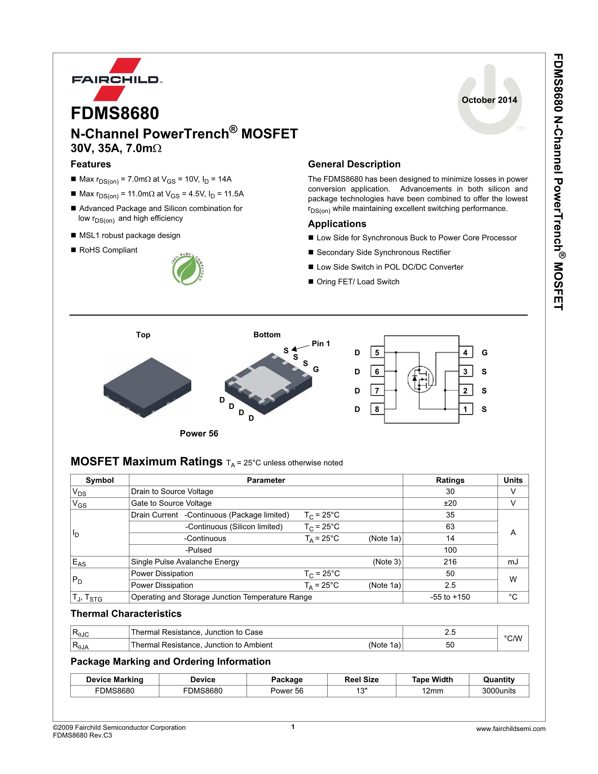 FDMS8680's pdf picture 2