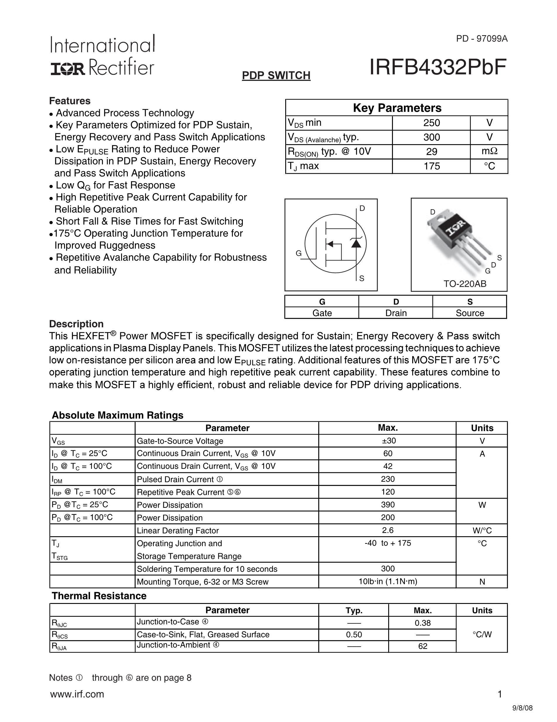 IRFB4332PBF's pdf picture 1