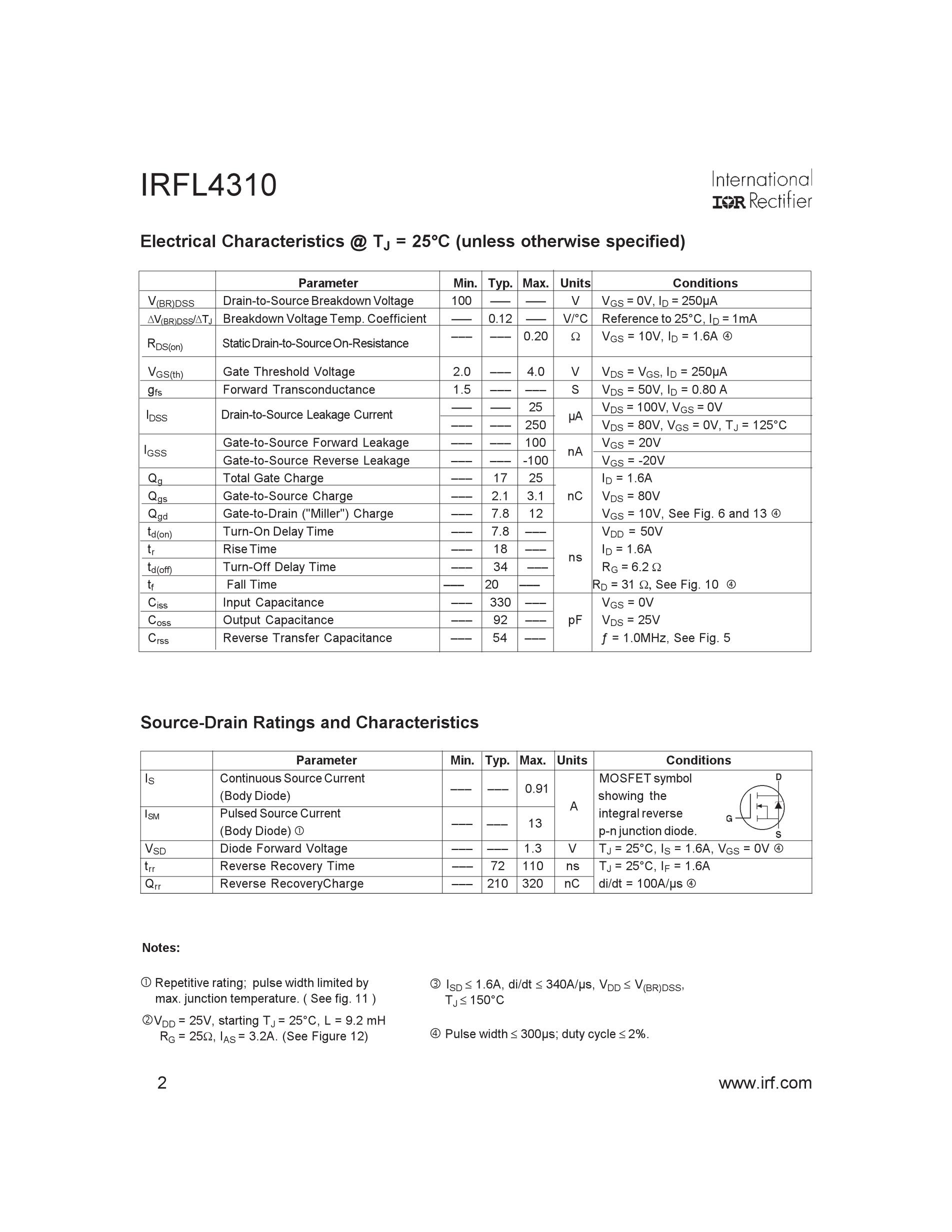 IRFL4310TRPBF's pdf picture 2