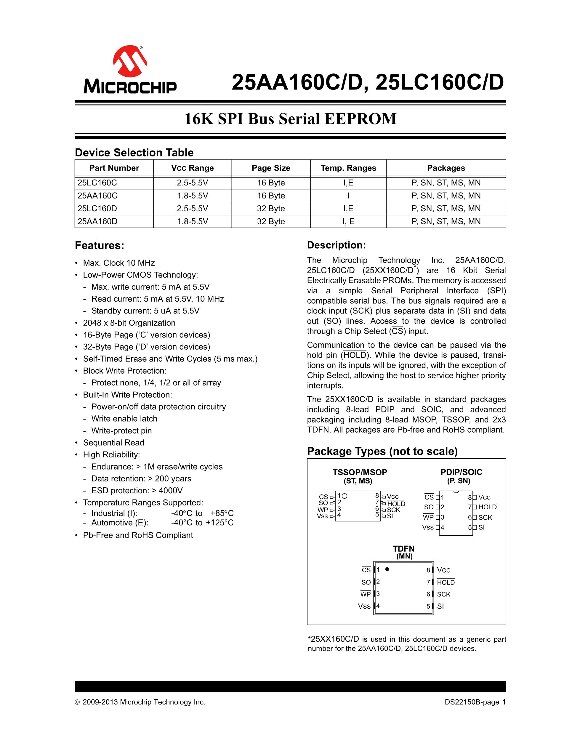 25LC128-I/SM's pdf picture 1