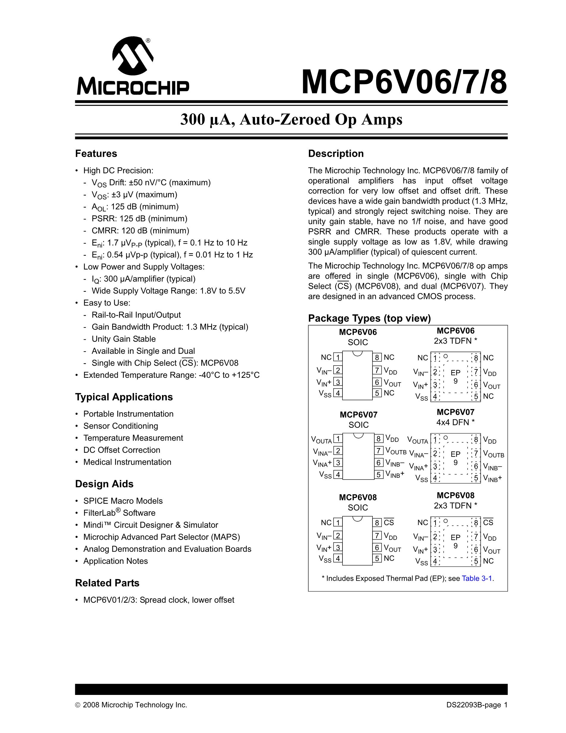 MCP6542T-E/MS's pdf picture 1