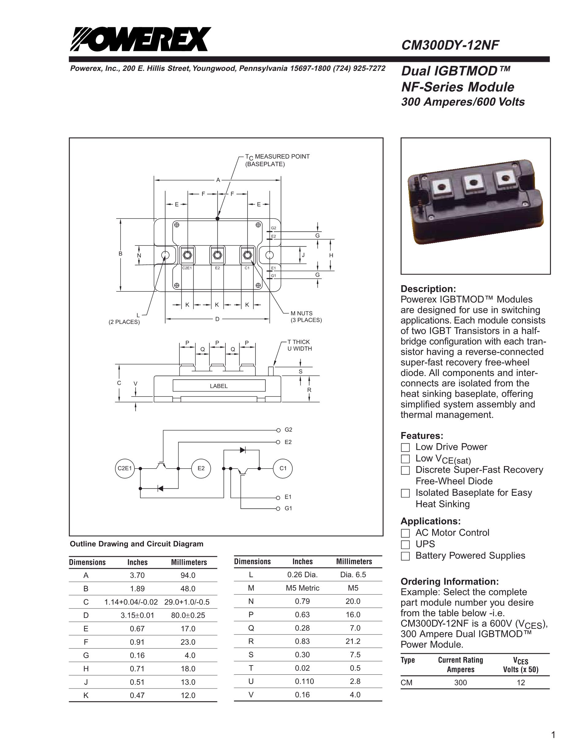 CM300DY-12NF's pdf picture 1