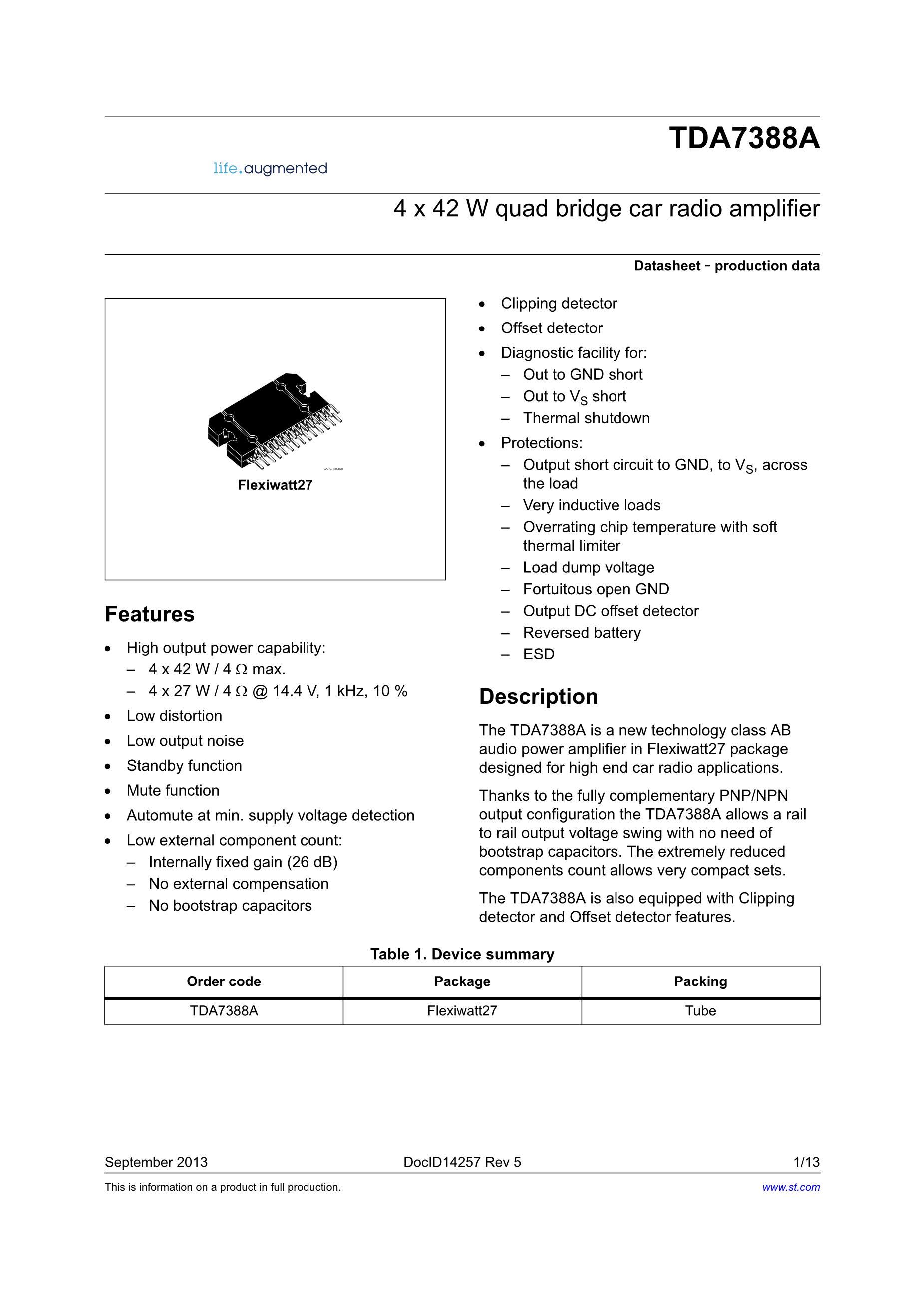 TDA7388A's pdf picture 1