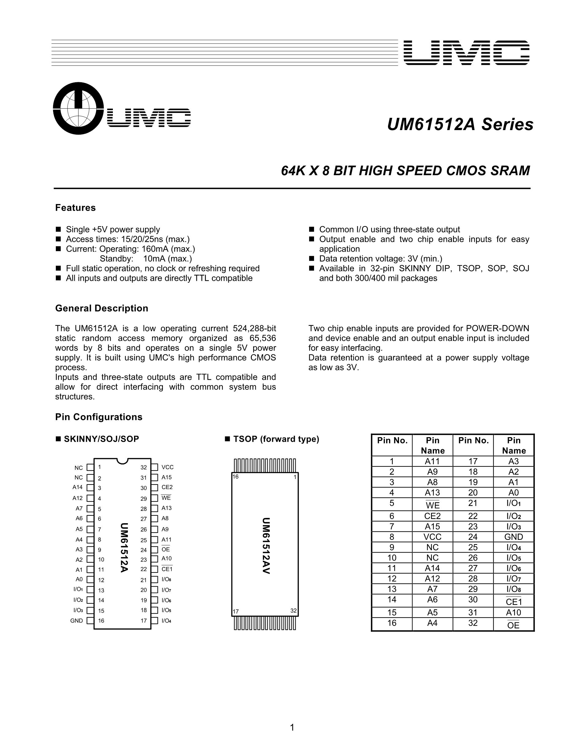 UM61512AK-15's pdf picture 1