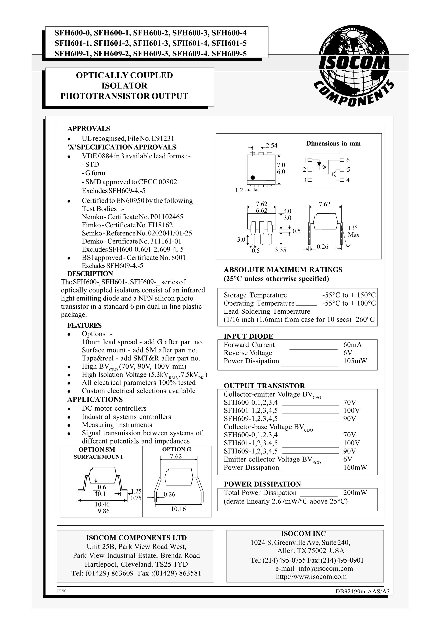 SFH6156-3TX001's pdf picture 1