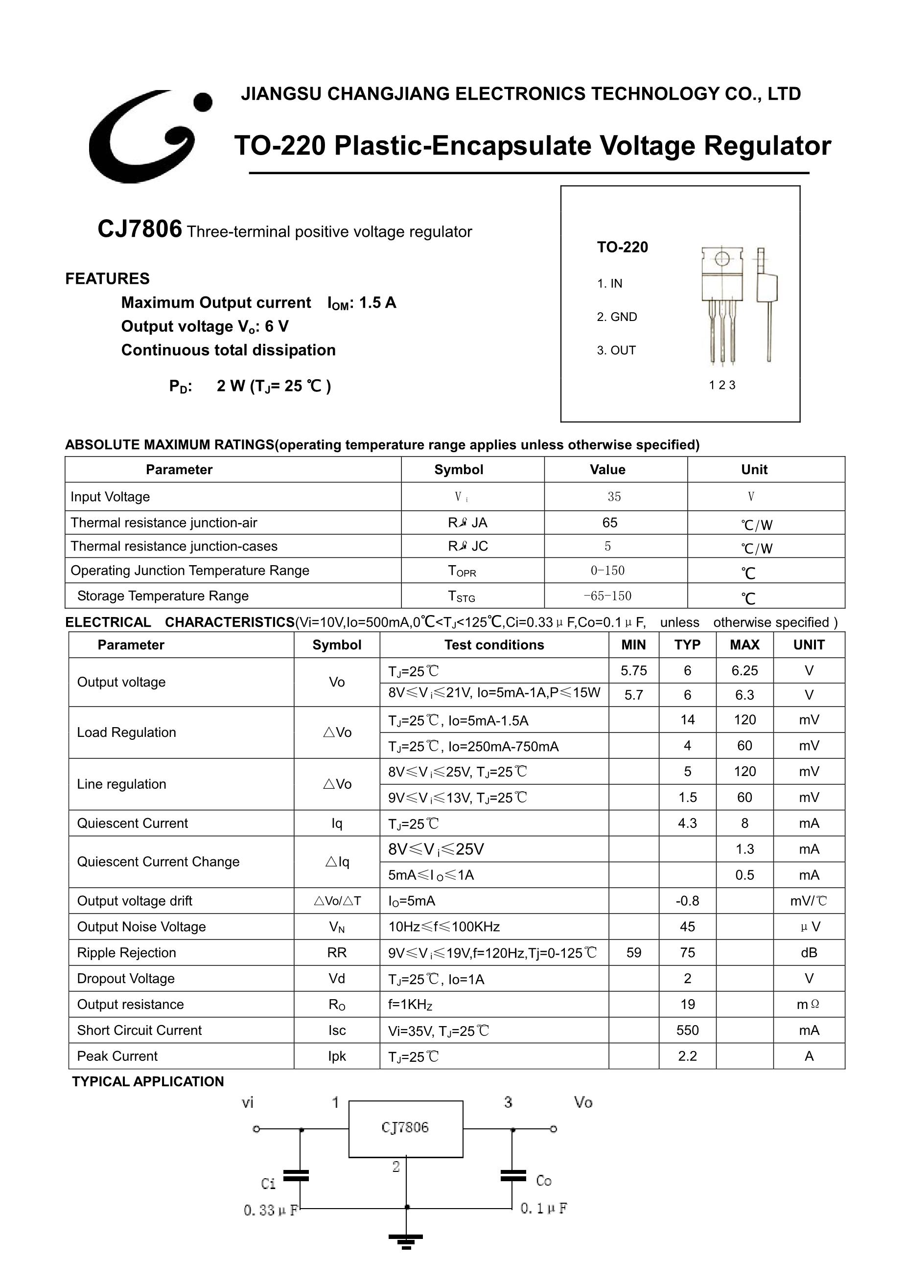CJ78L08-SOT-89's pdf picture 1