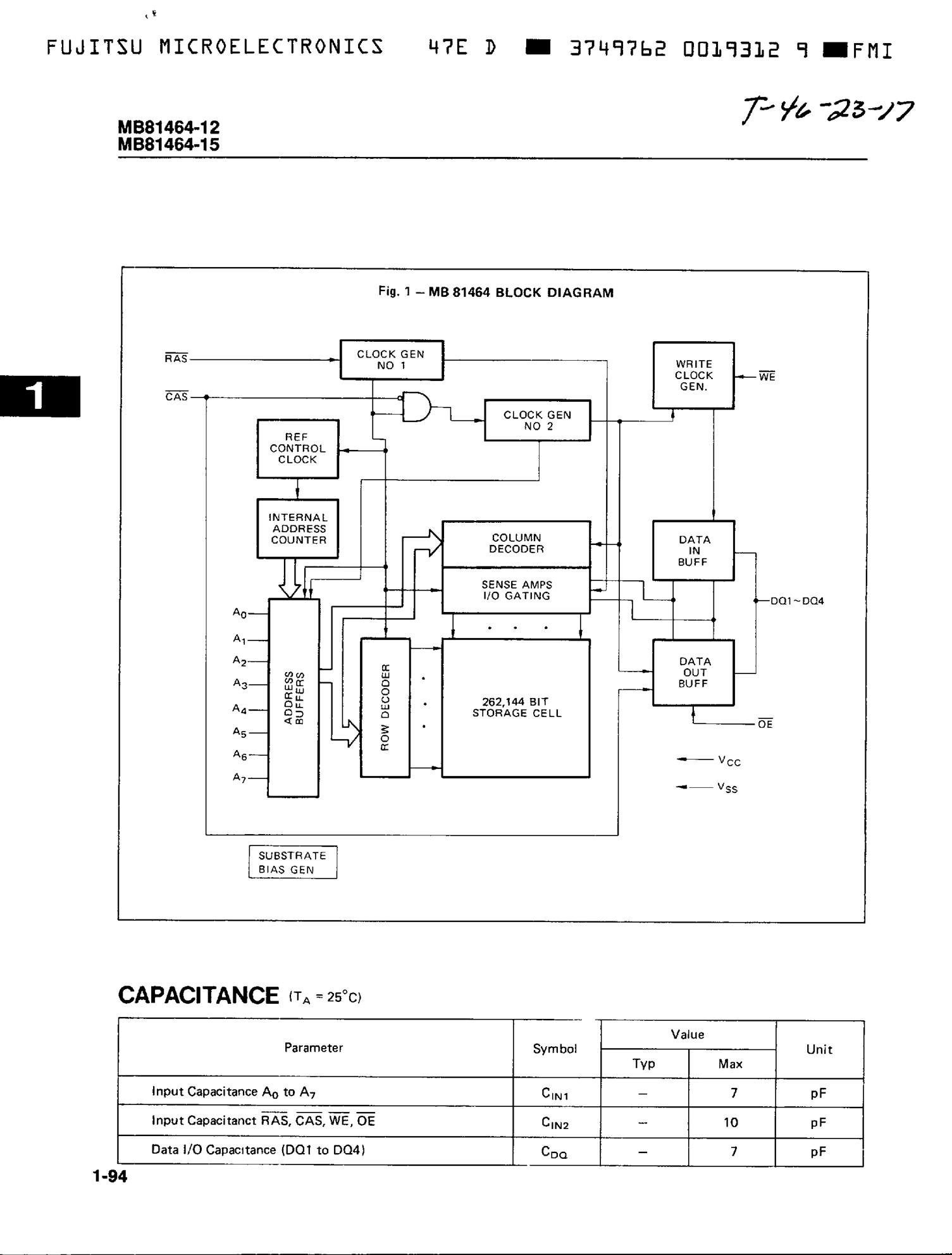 MB81256-15's pdf picture 2