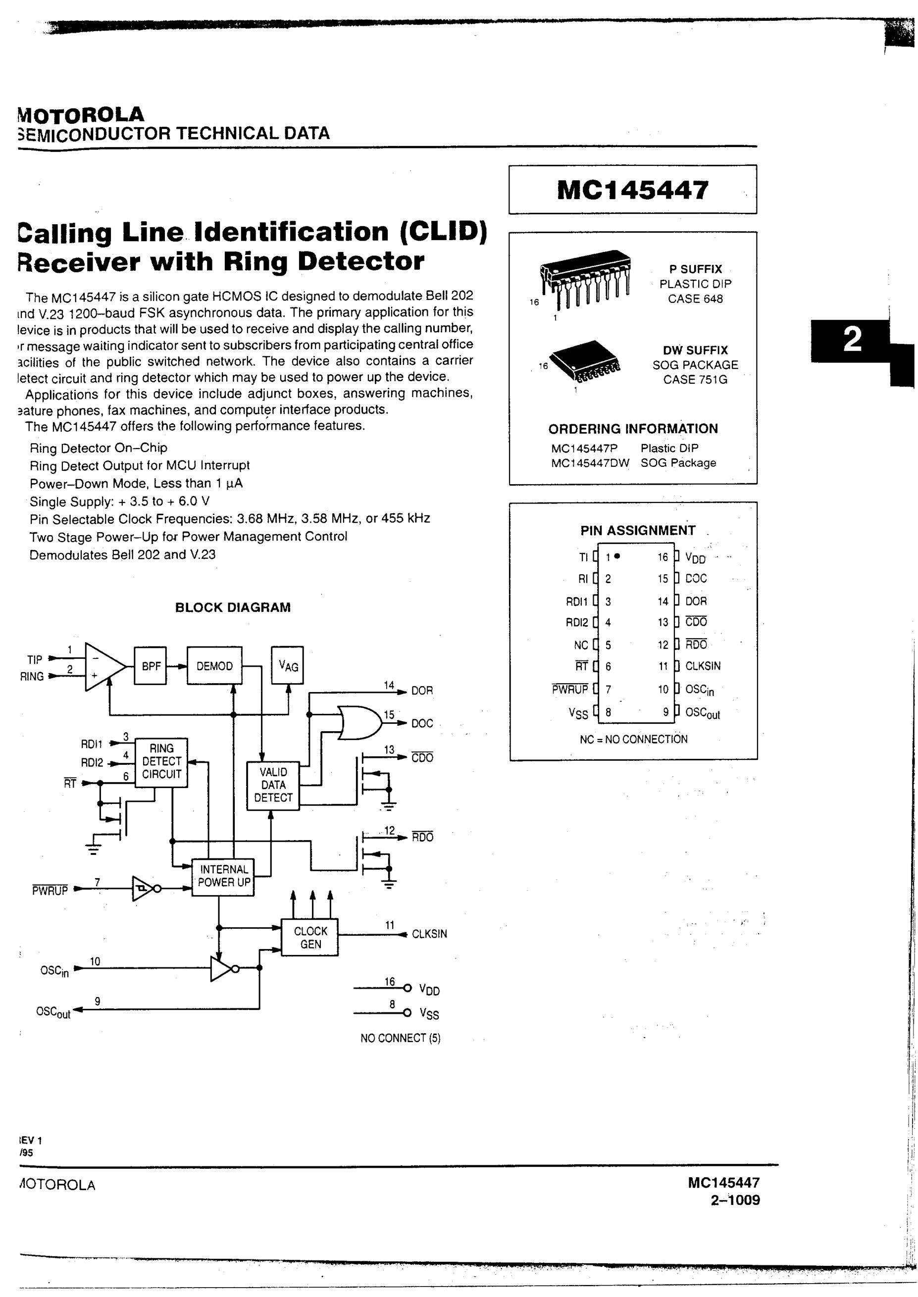 MC145447P's pdf picture 1