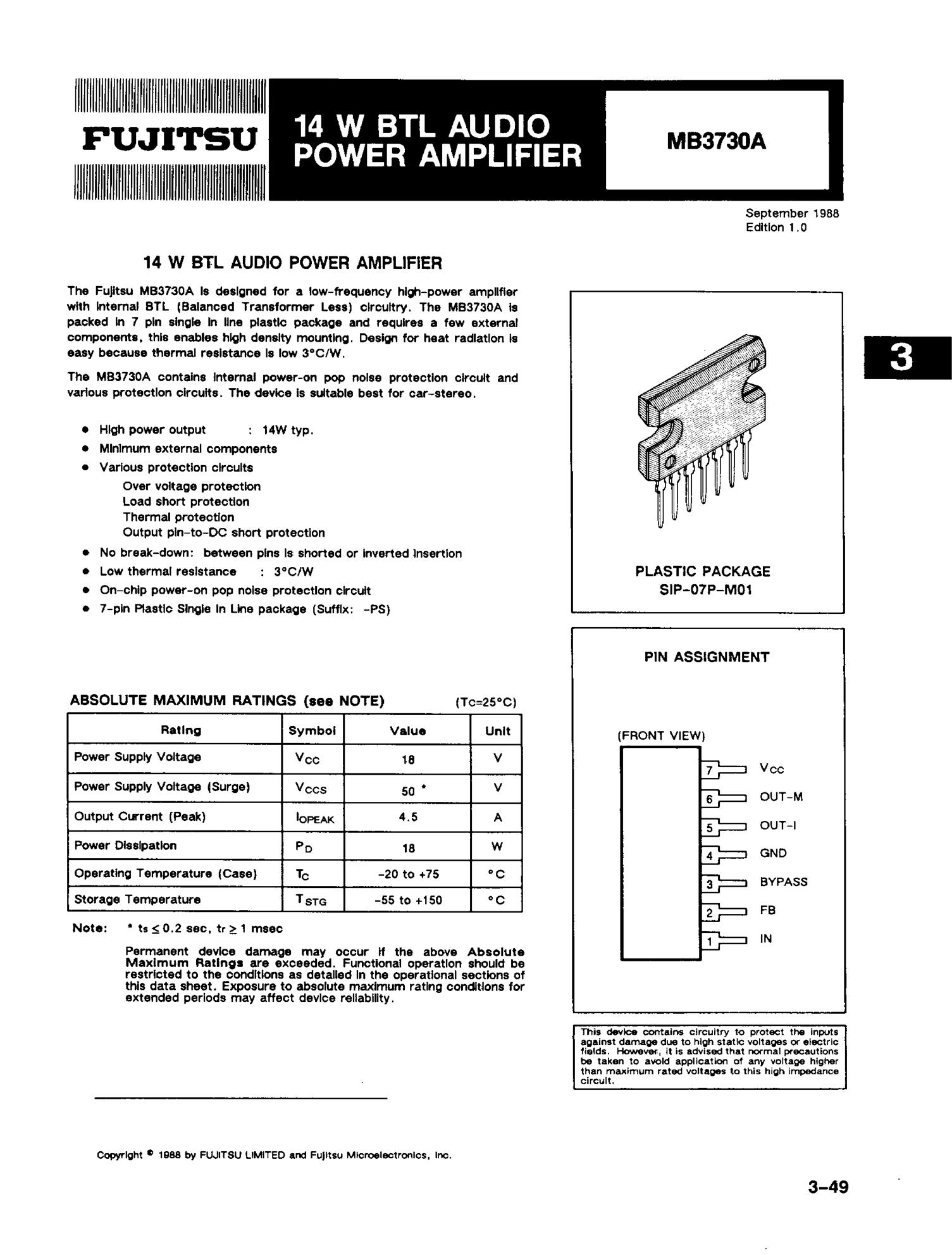 MB3773PF's pdf picture 1