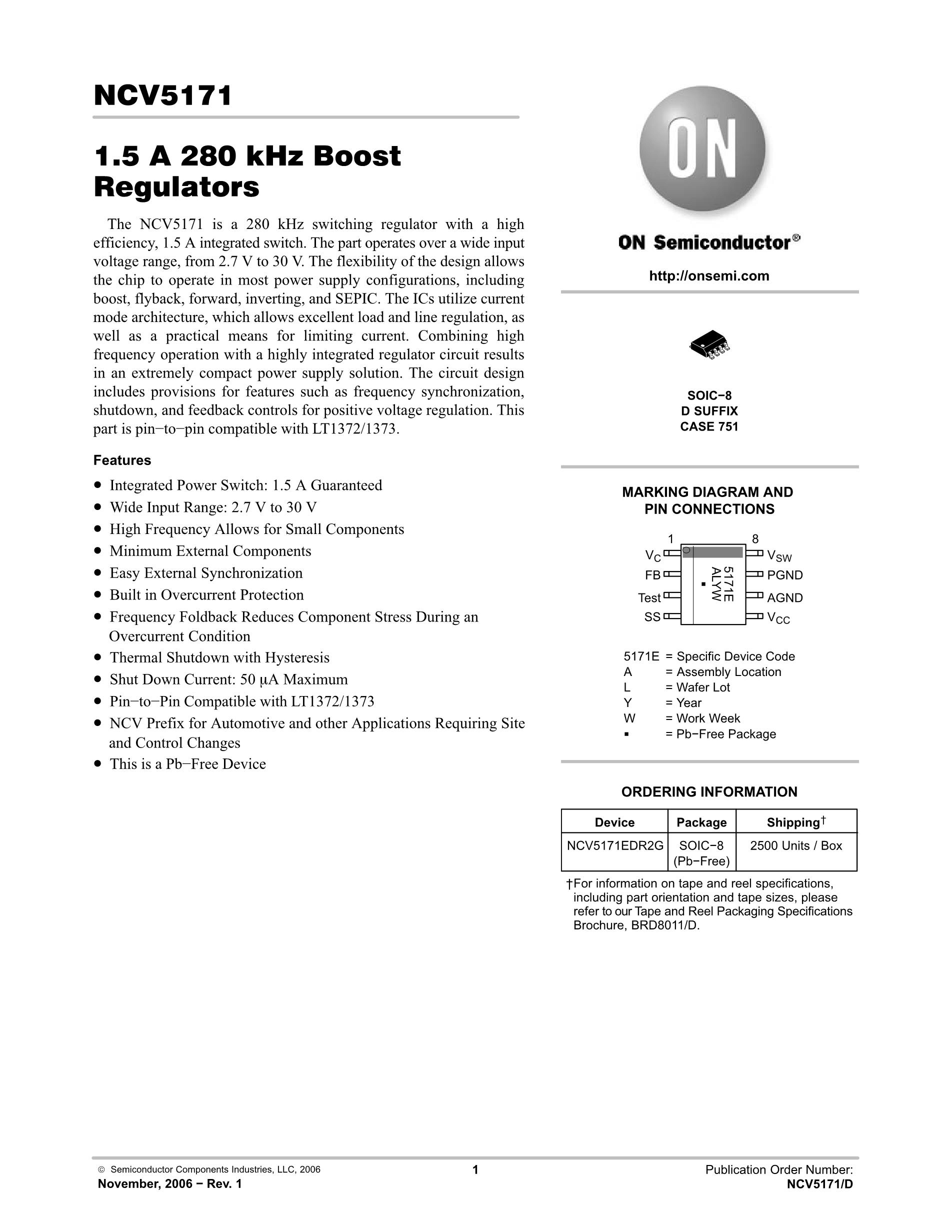 NCV5501DT50G's pdf picture 1