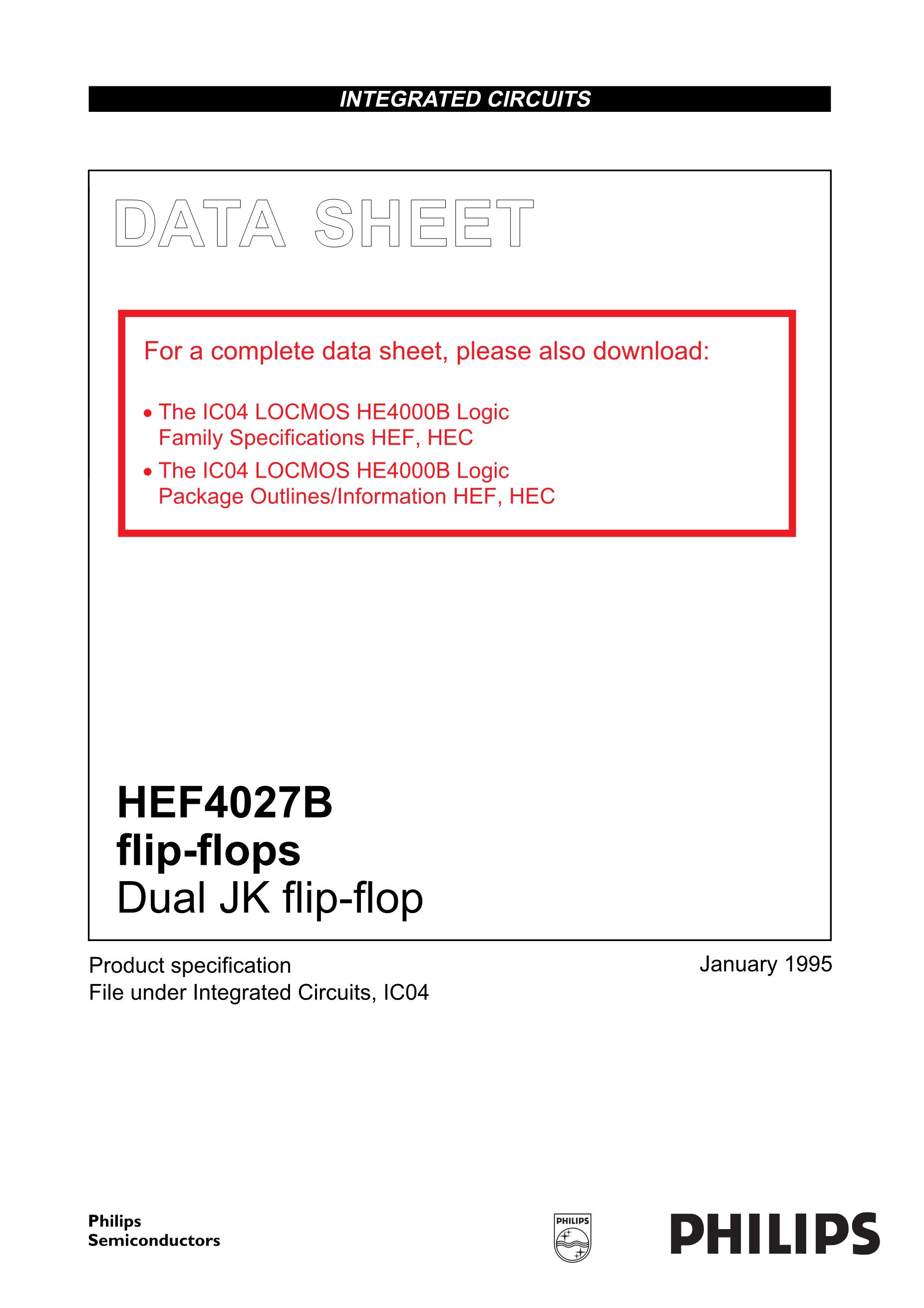 HEF4027BP's pdf picture 1