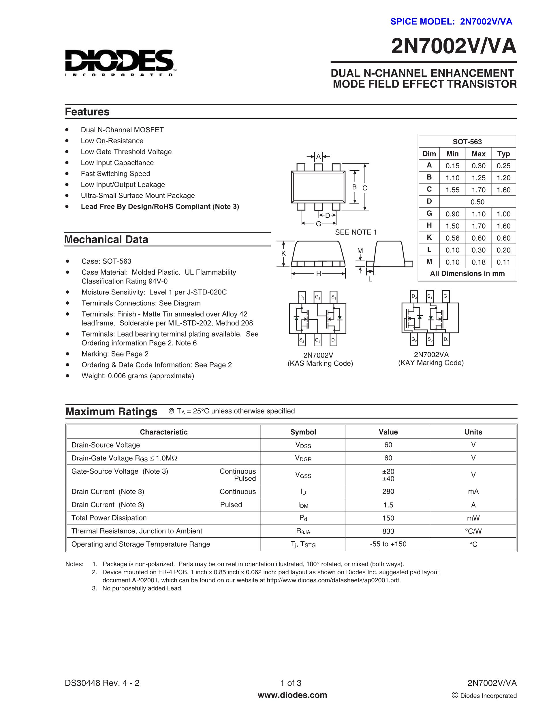 2N7002BKW's pdf picture 1