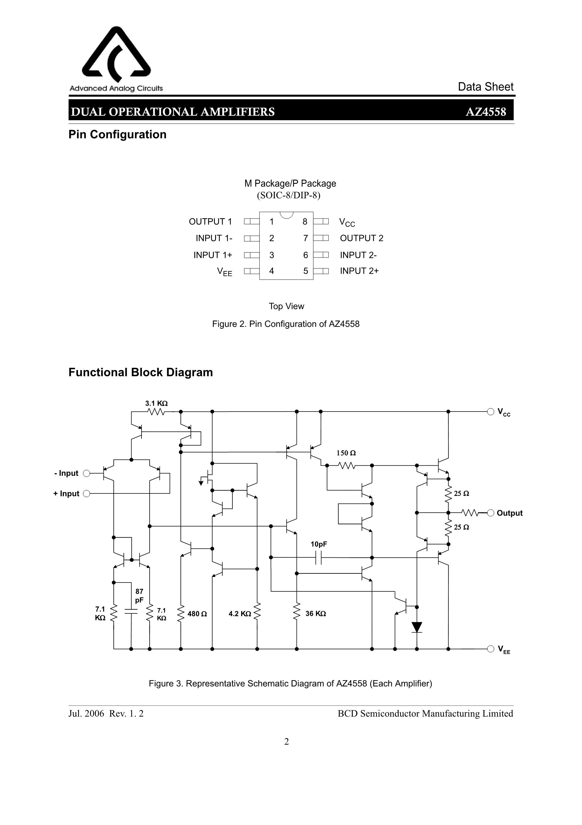 LM833 Dual Audio Operational Amplifier, 58 OFF