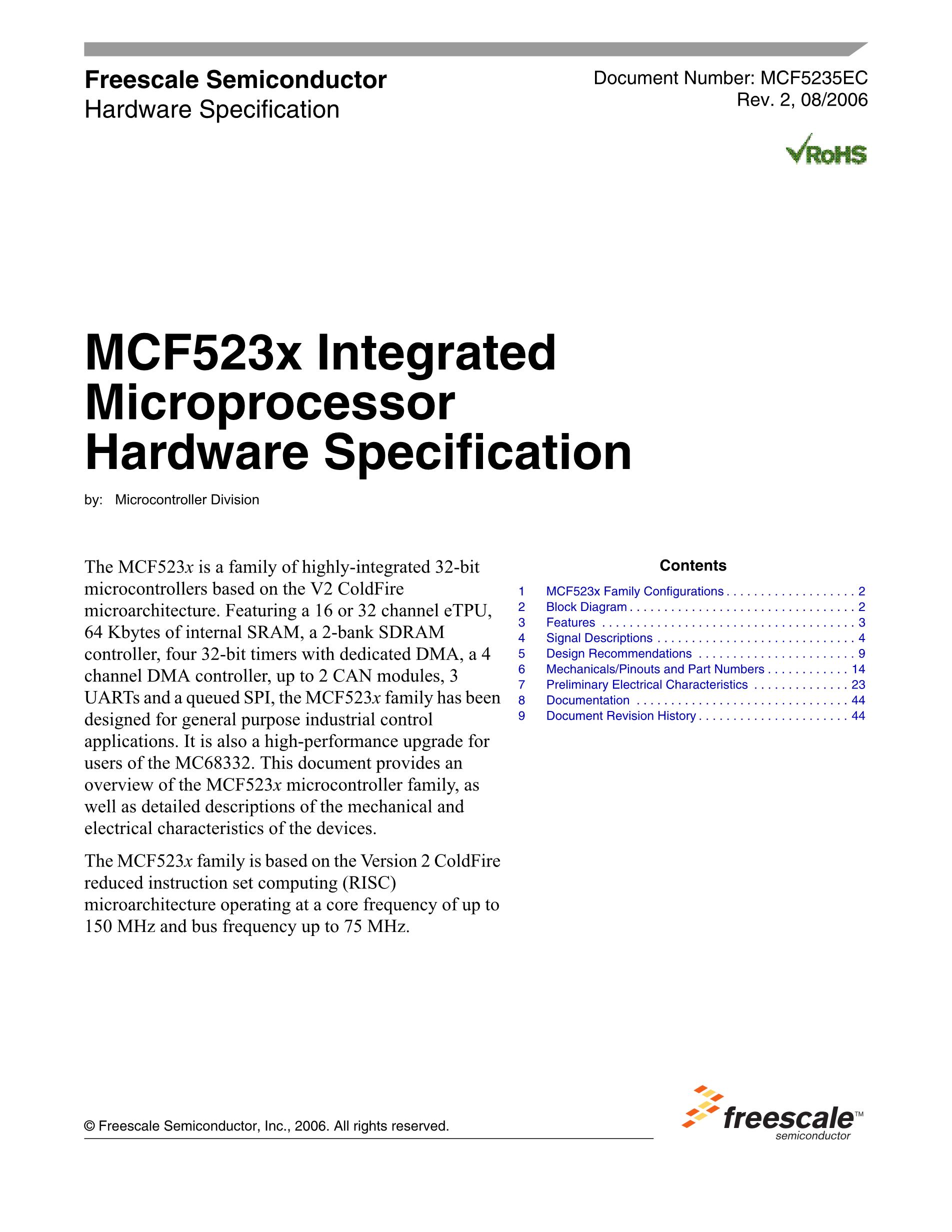 MCF54453CVR200's pdf picture 1
