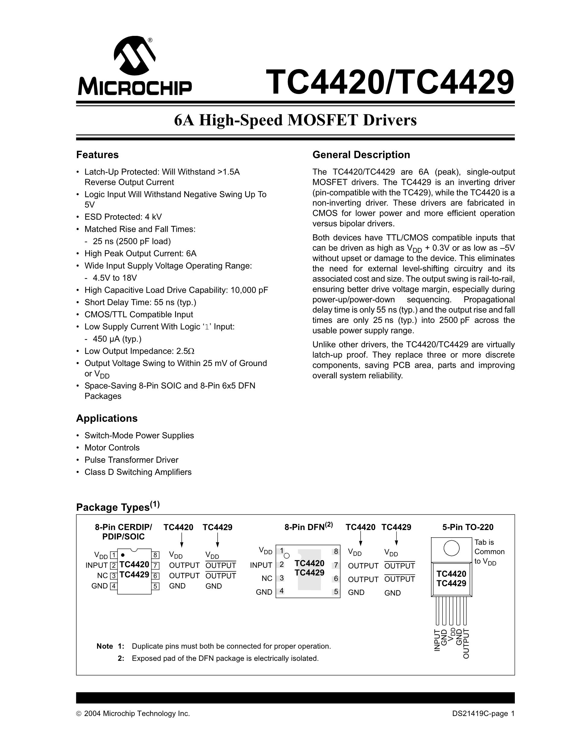 TC4421AVOA's pdf picture 1