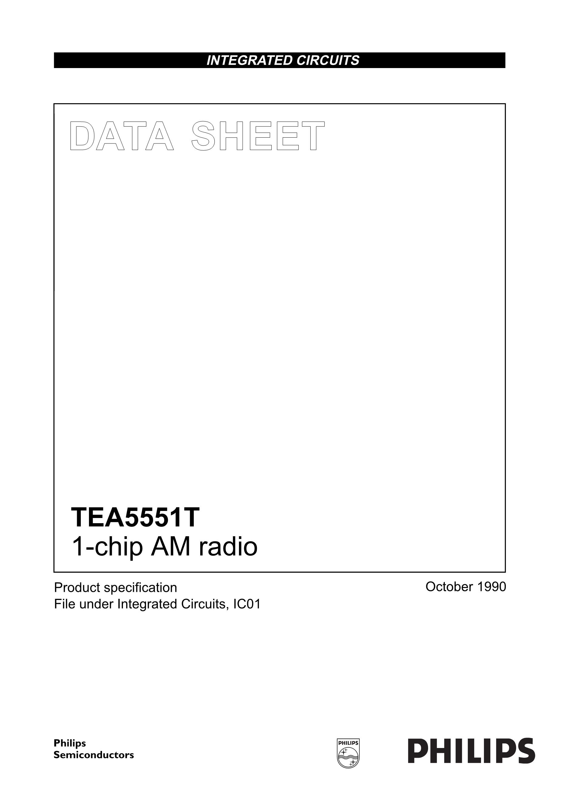 TEA5767HN/V1's pdf picture 1