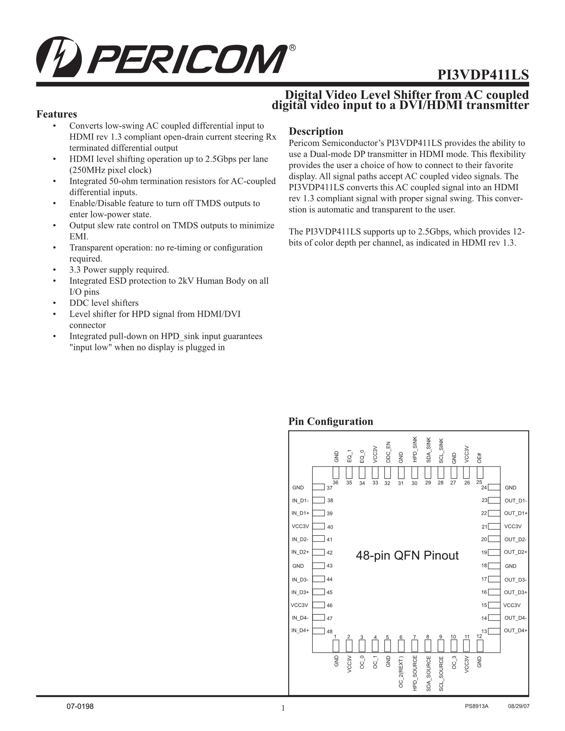 PI3VDP612-AZFE's pdf picture 1