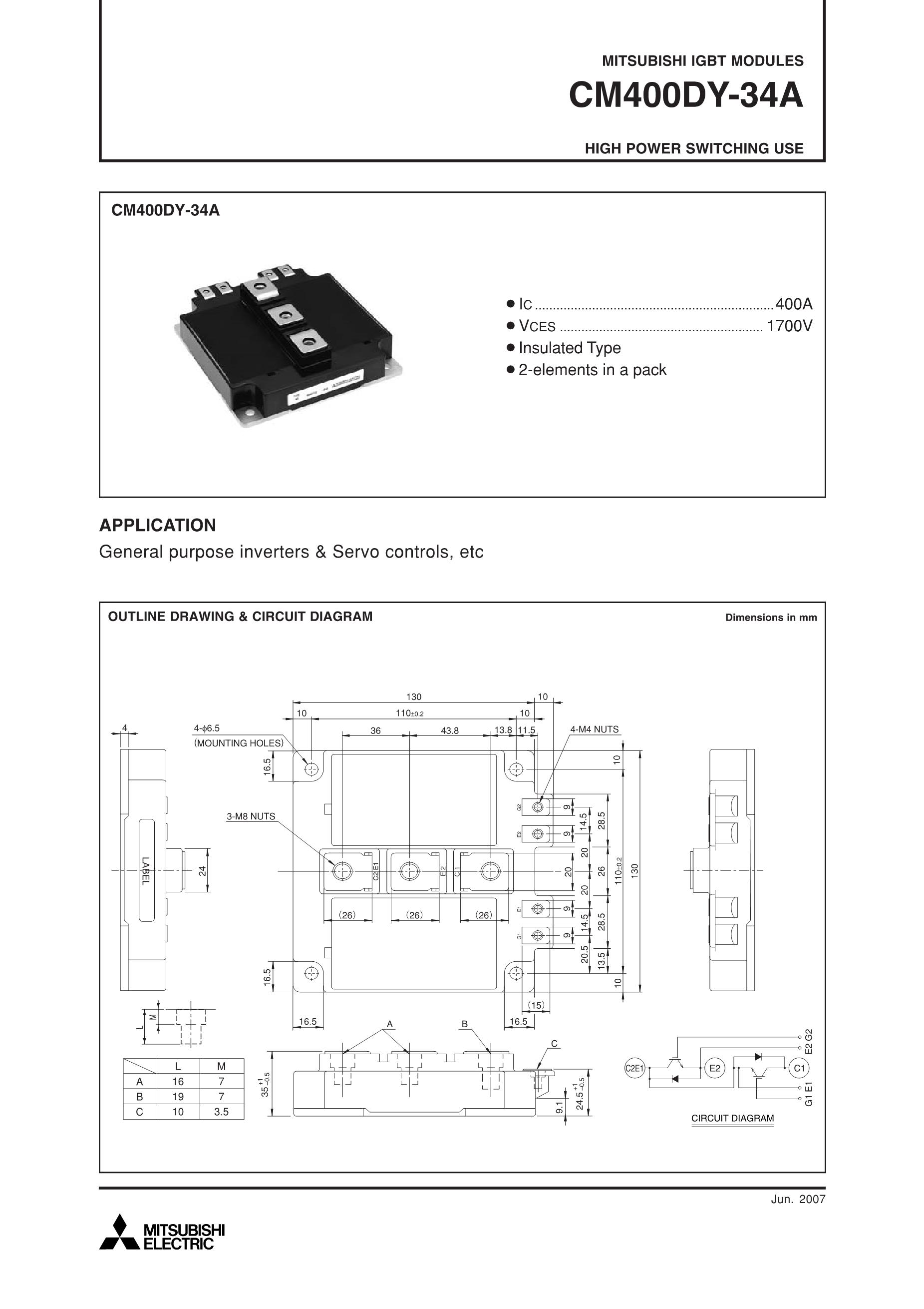 CM400DY-34's pdf picture 1