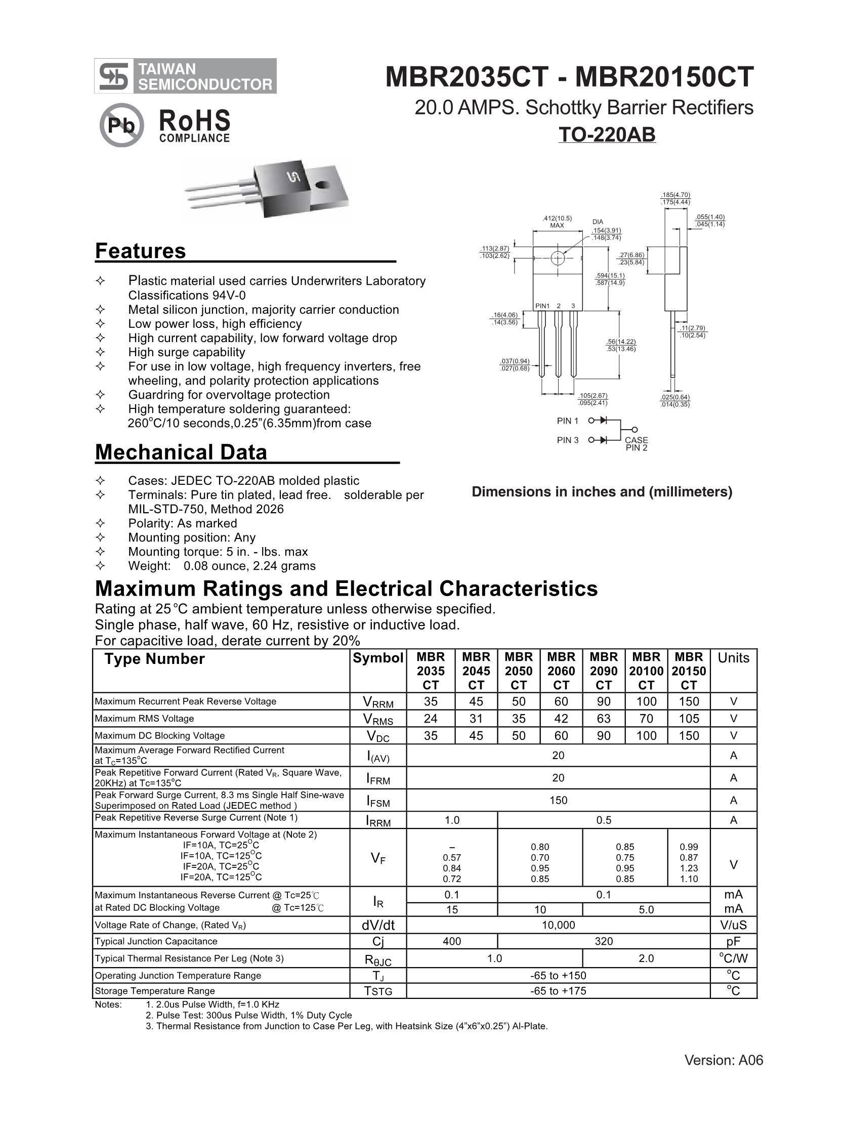 MBR2X160-100's pdf picture 1