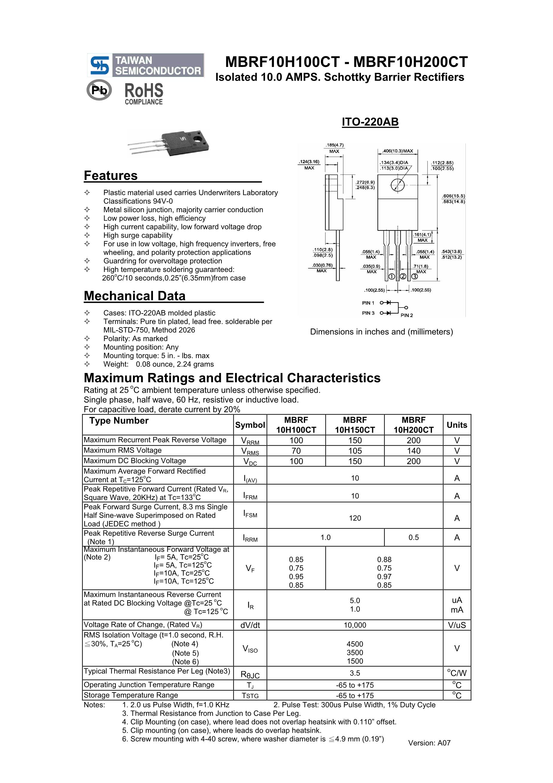 MBRF10100CT-E3/45's pdf picture 1