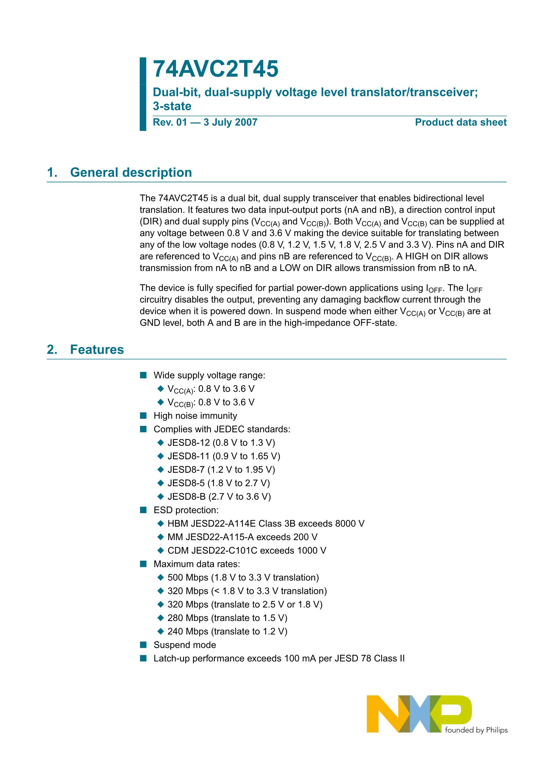 NXP SEMICON TJA1042T,118's pdf picture 1