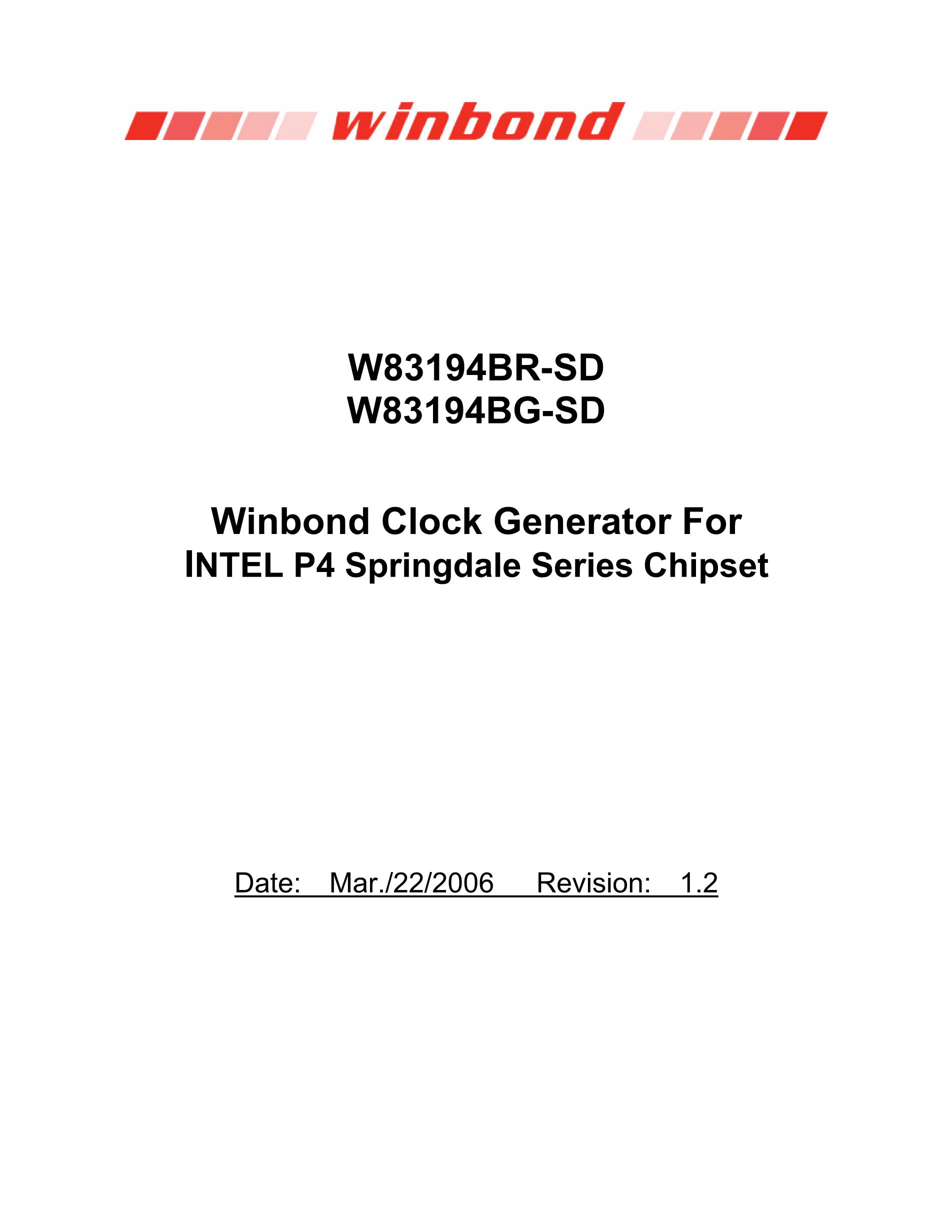 W83195BG-119's pdf picture 1