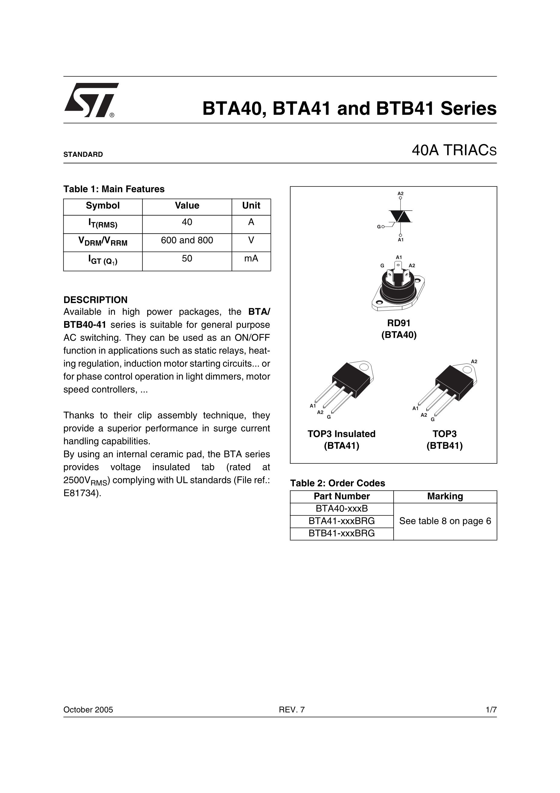 BTA416Y-600B's pdf picture 1