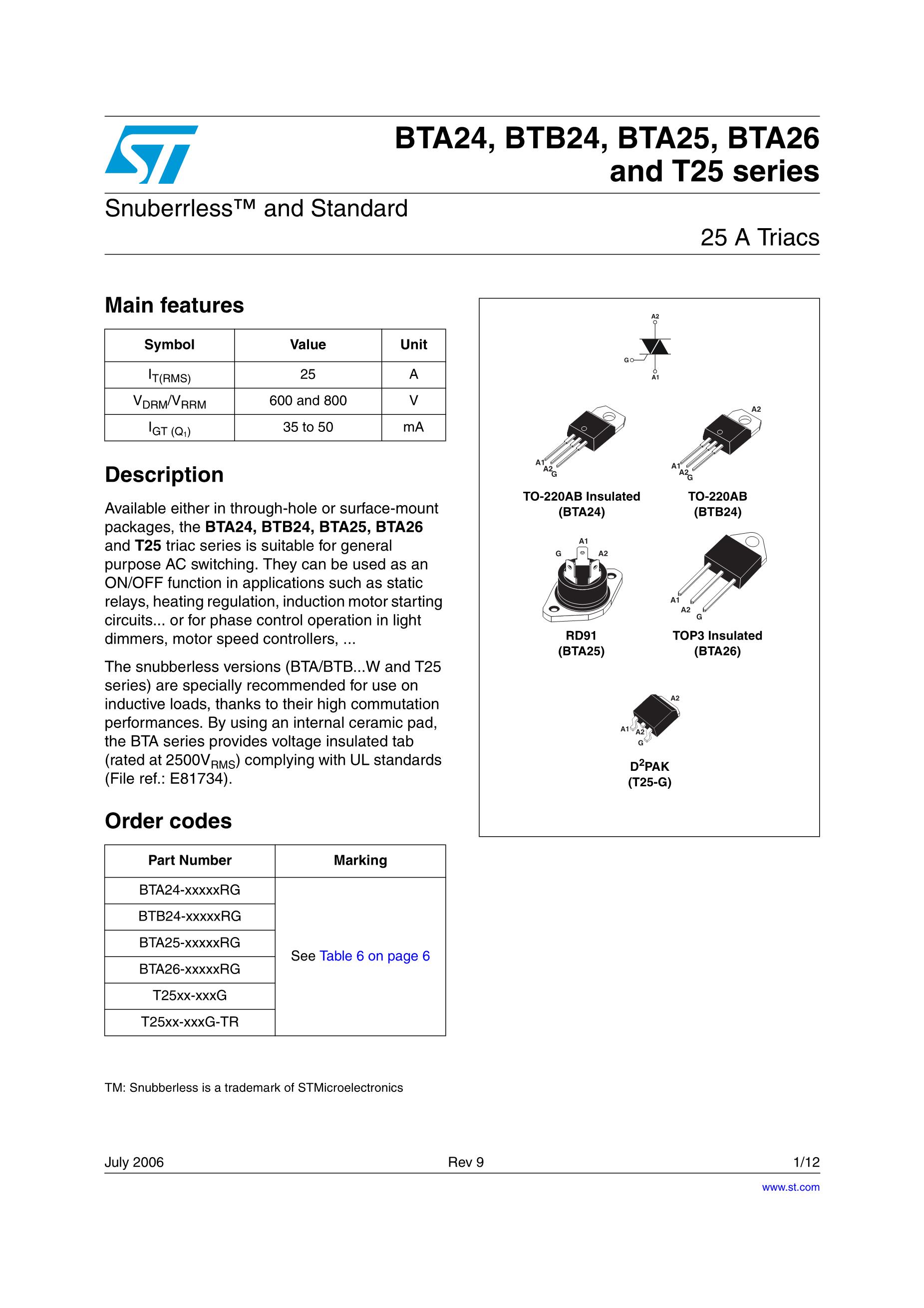 BTA25-600BWRG's pdf picture 1