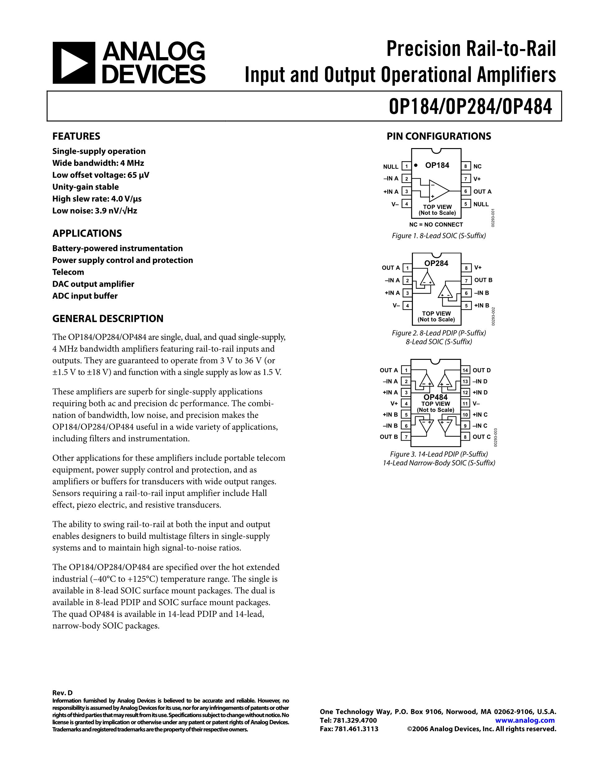 OP482GSZ-REEL7's pdf picture 1