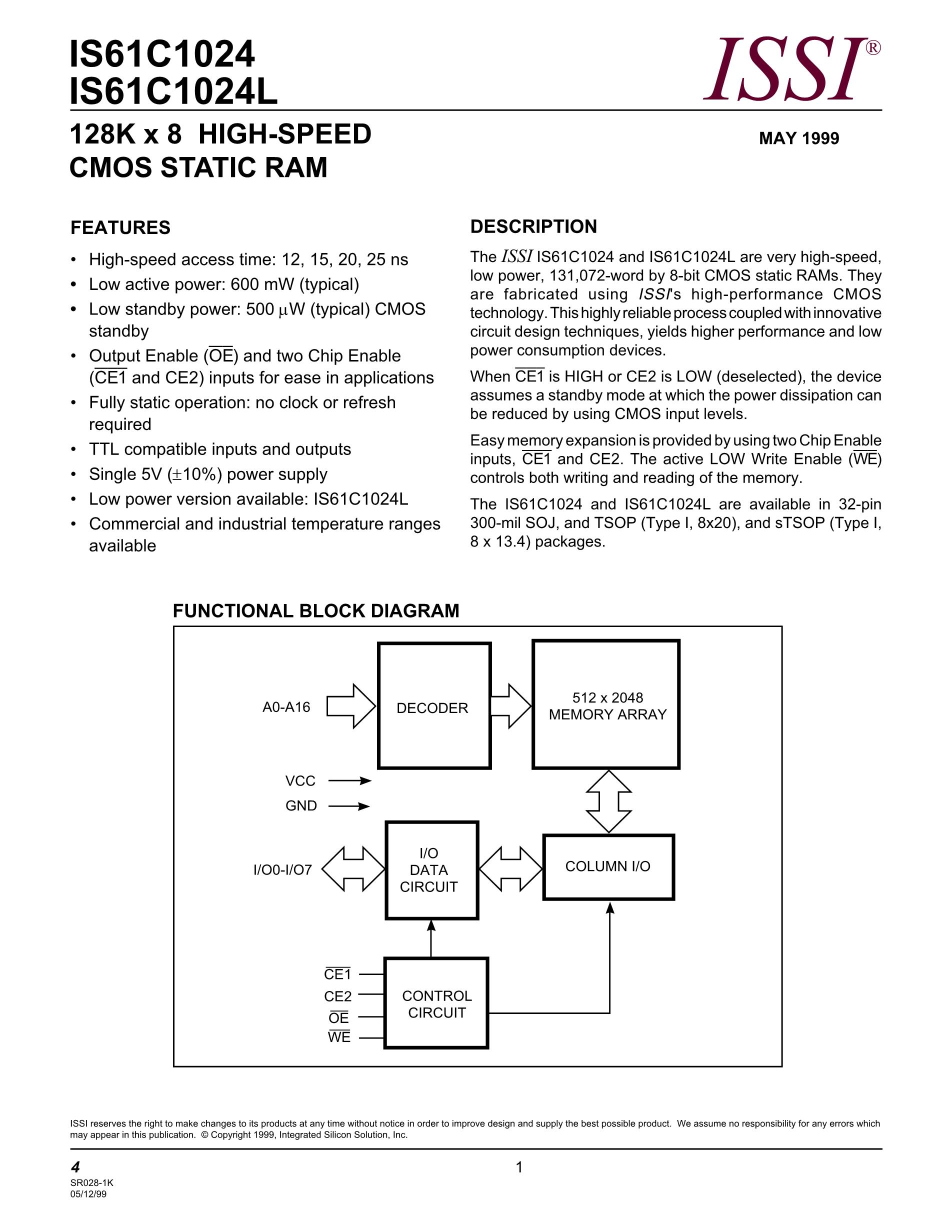 IS61VPS51236A-250B3-TR's pdf picture 1