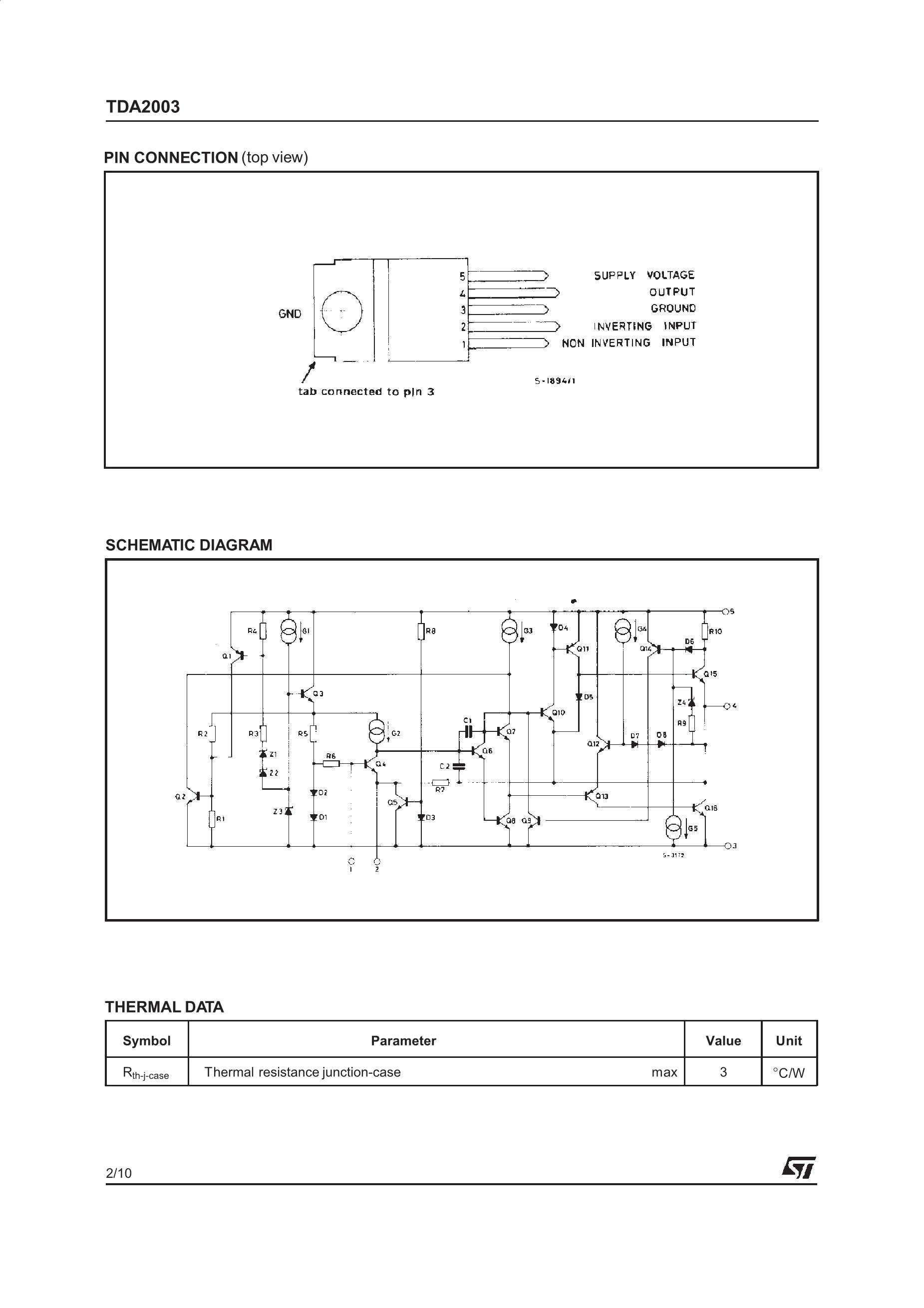 TDA2003's pdf picture 2