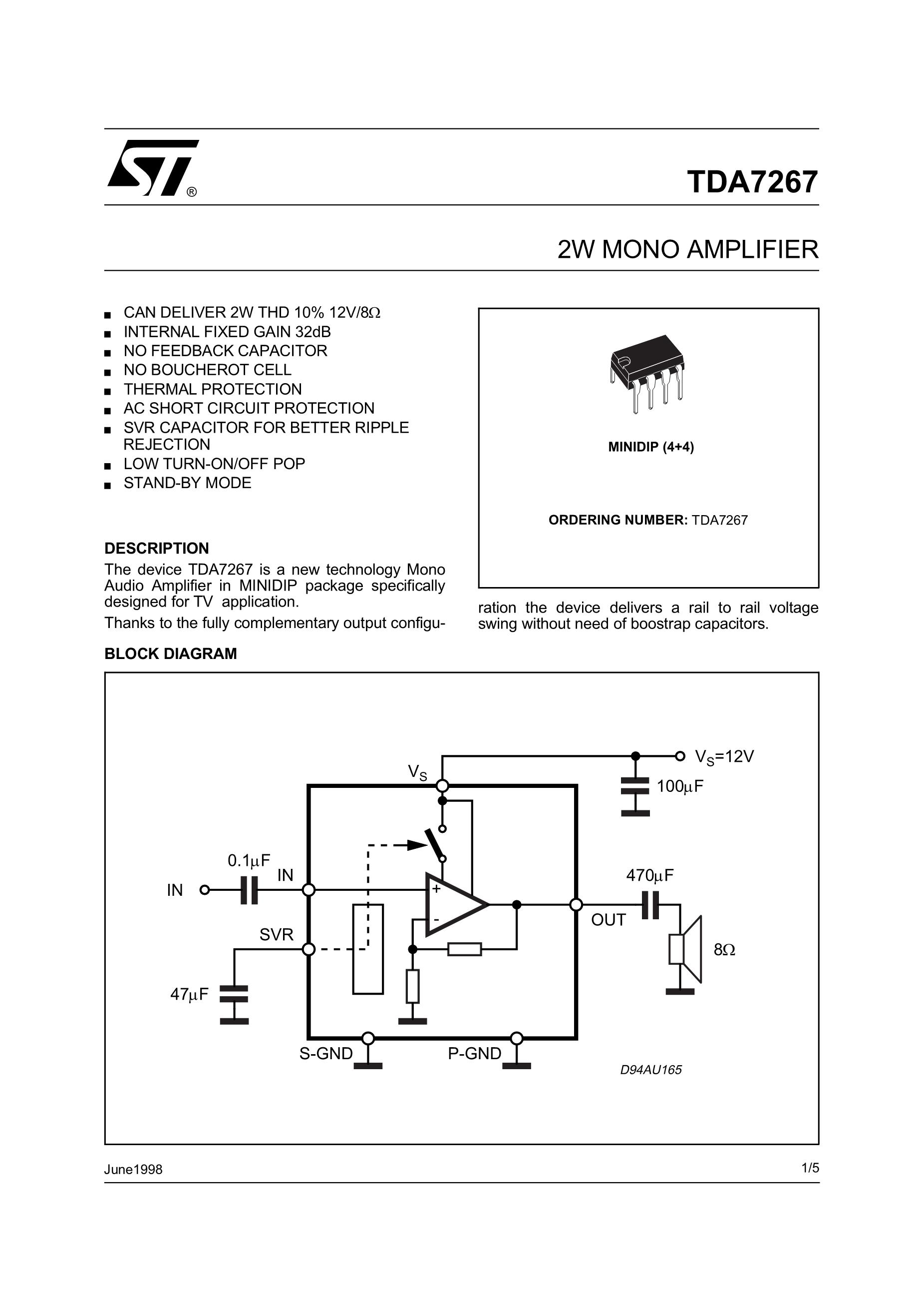 TDA7267's pdf picture 1