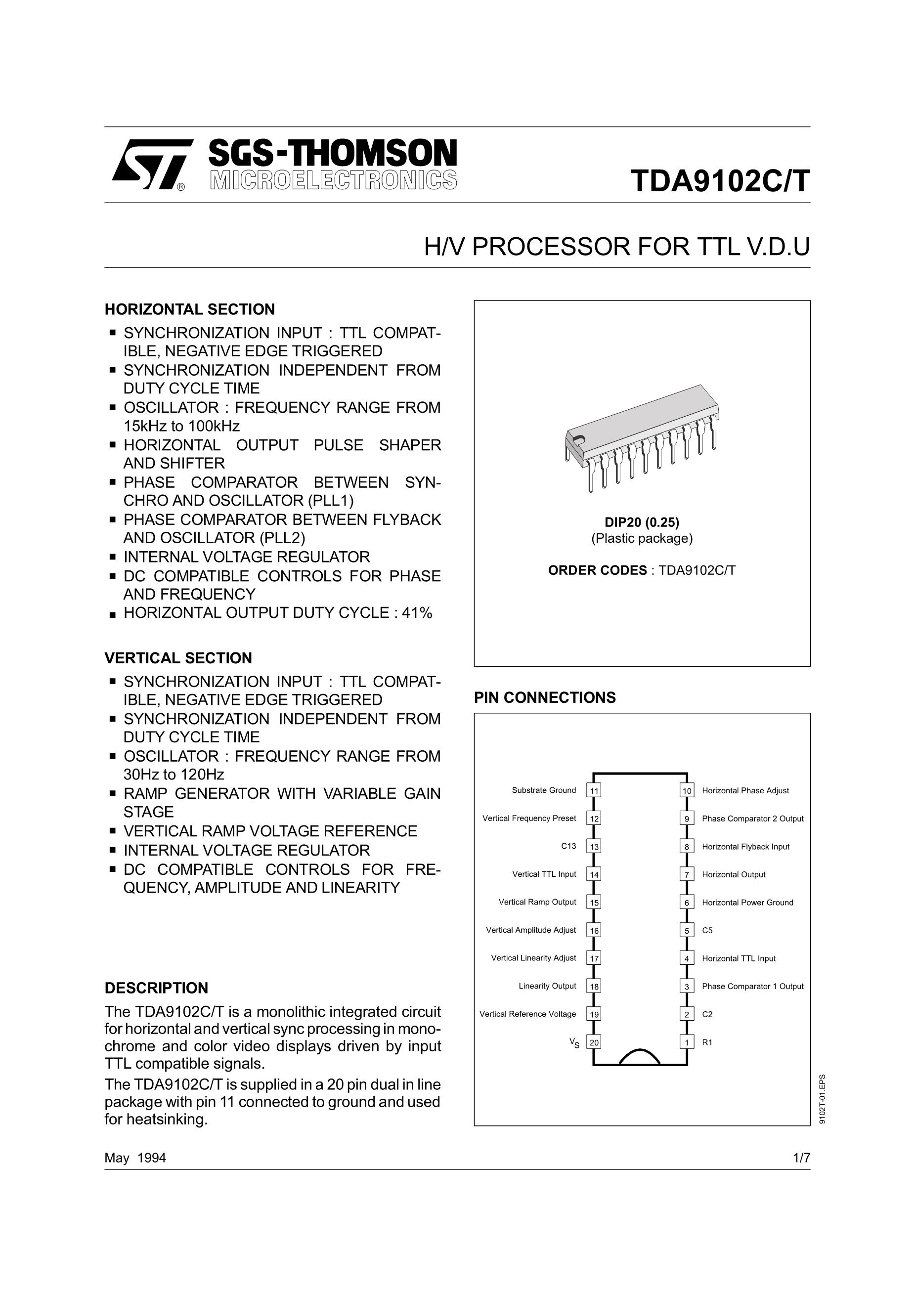 TDA9870A/V2's pdf picture 1
