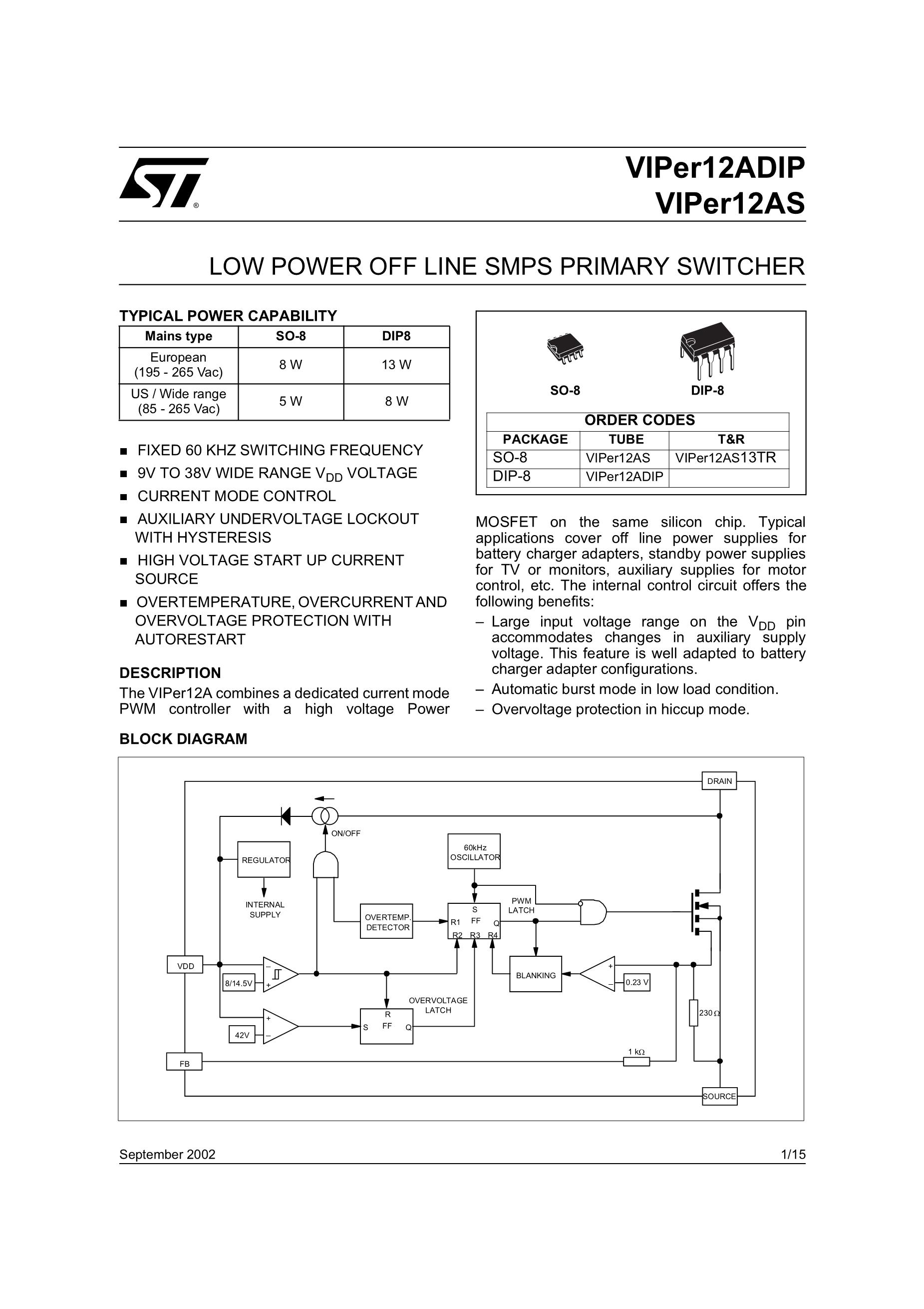 VIPER17LN's pdf picture 1