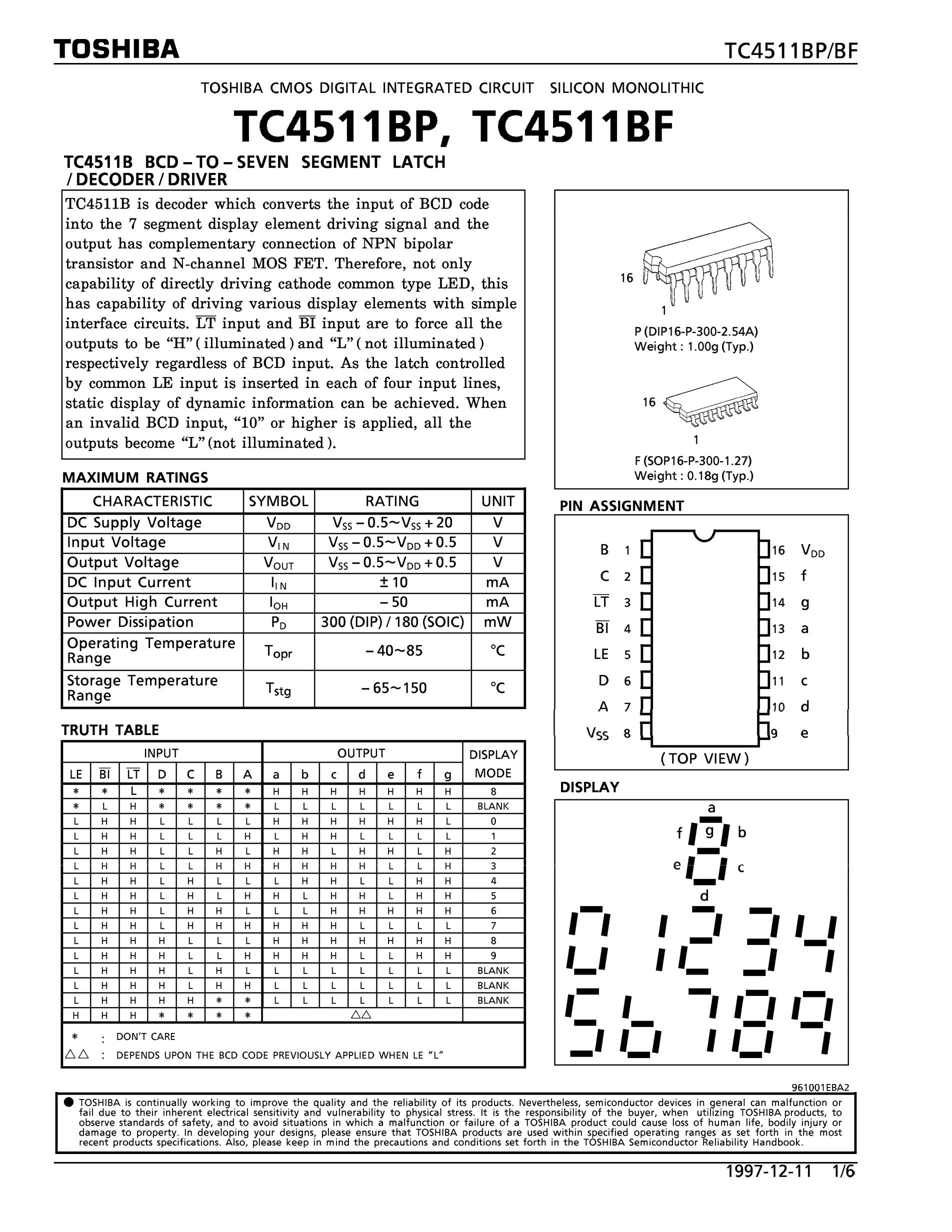 TC4538BP(N,F)'s pdf picture 1