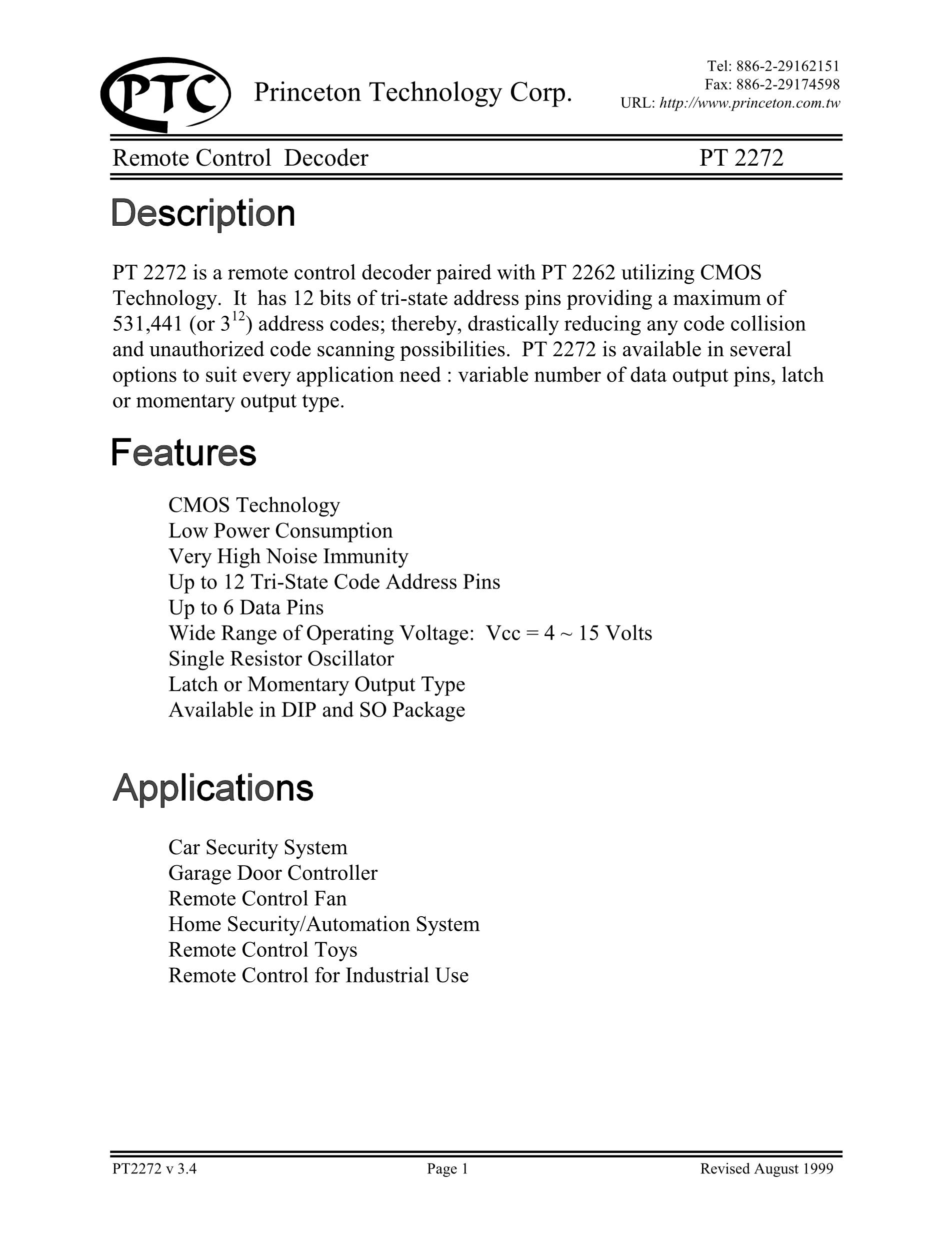 PT2272A-M2S's pdf picture 1